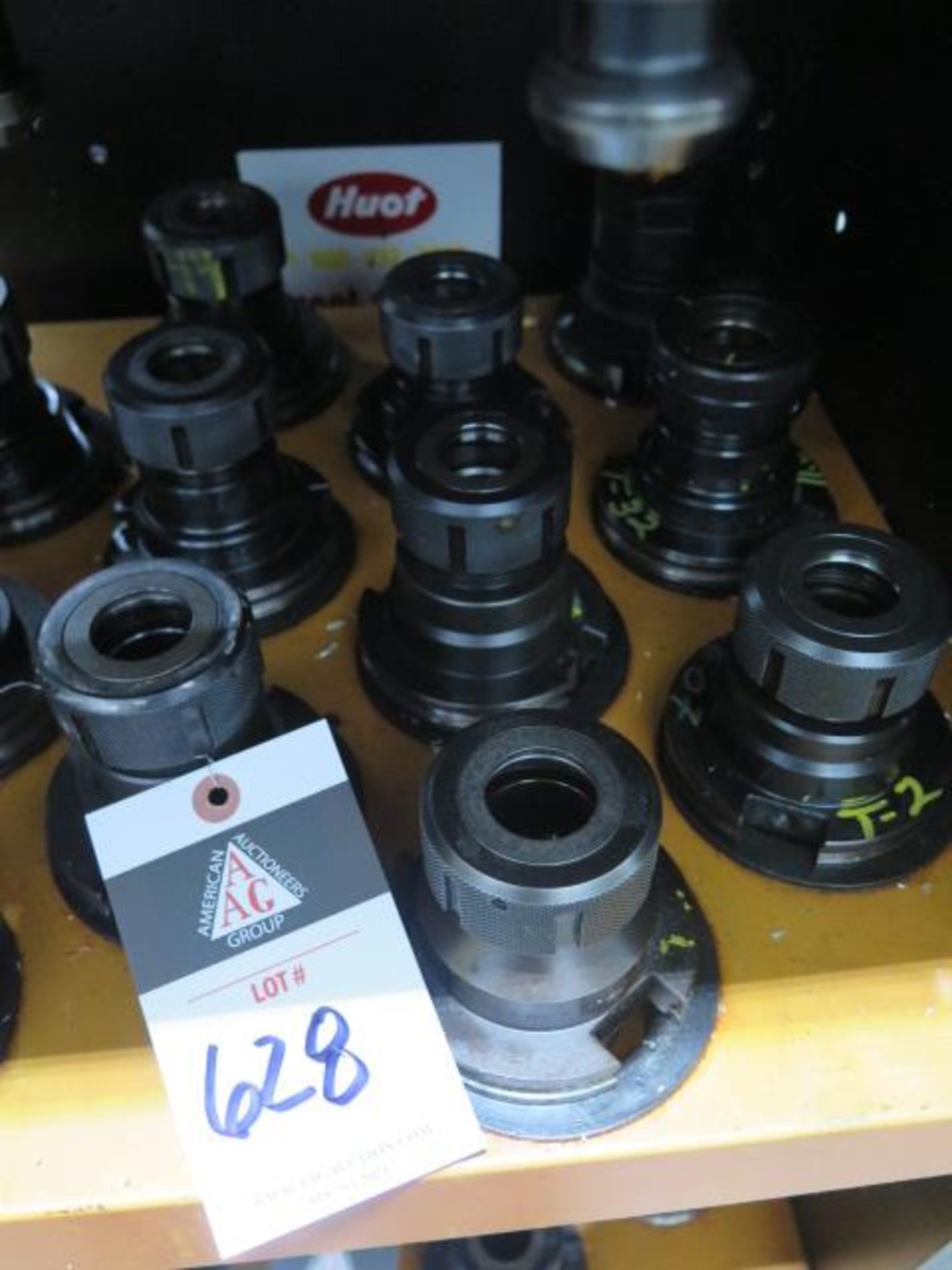 CAT-50 Taper TG100 Collet Chucks (9) (SOLD AS-IS - NO WARRANTY)