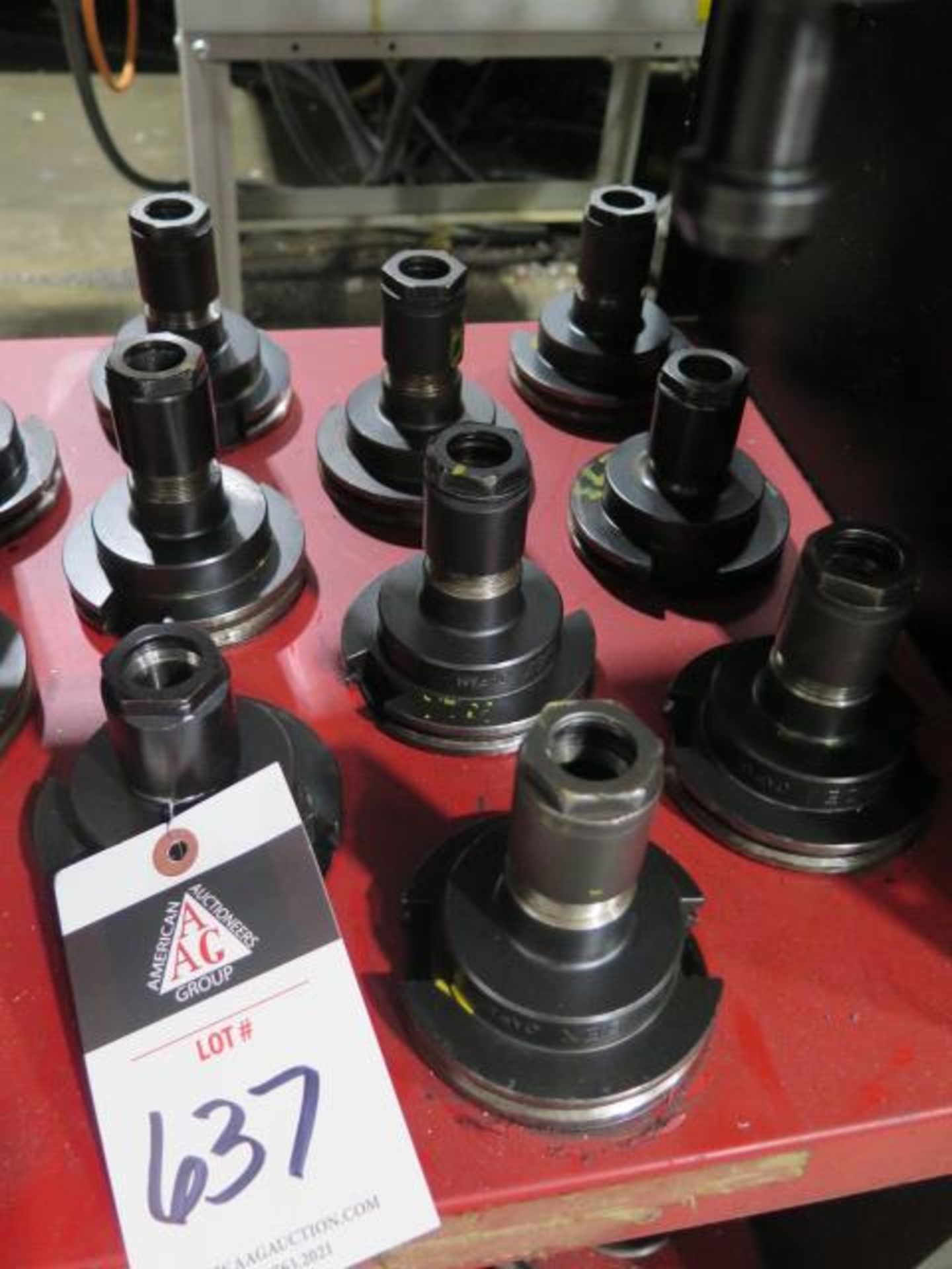 CAT-50 Taper Collet Chucks (9) (SOLD AS-IS - NO WARRANTY)