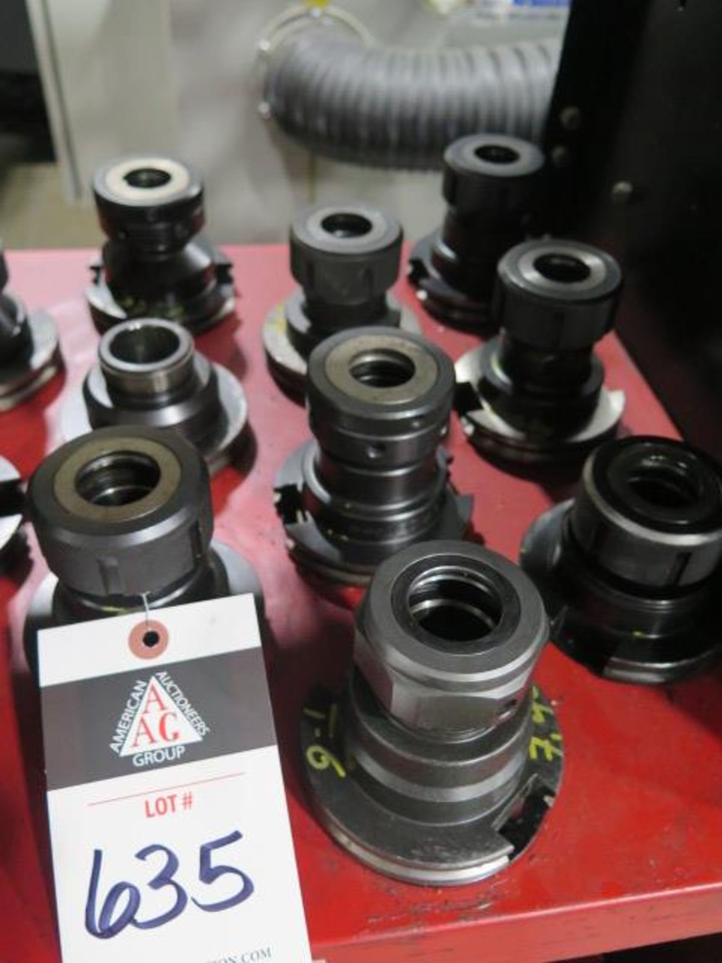 CAT-50 Taper TG100 Collet Chucks (9) (SOLD AS-IS - NO WARRANTY)