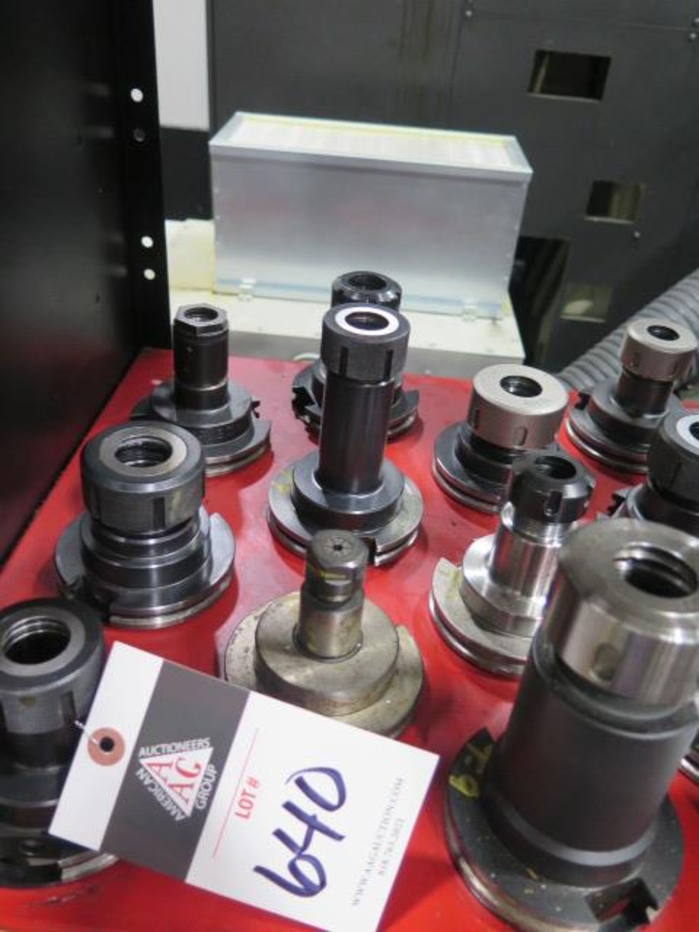 CAT-50 Taper Collet Chucks (9) (SOLD AS-IS - NO WARRANTY)