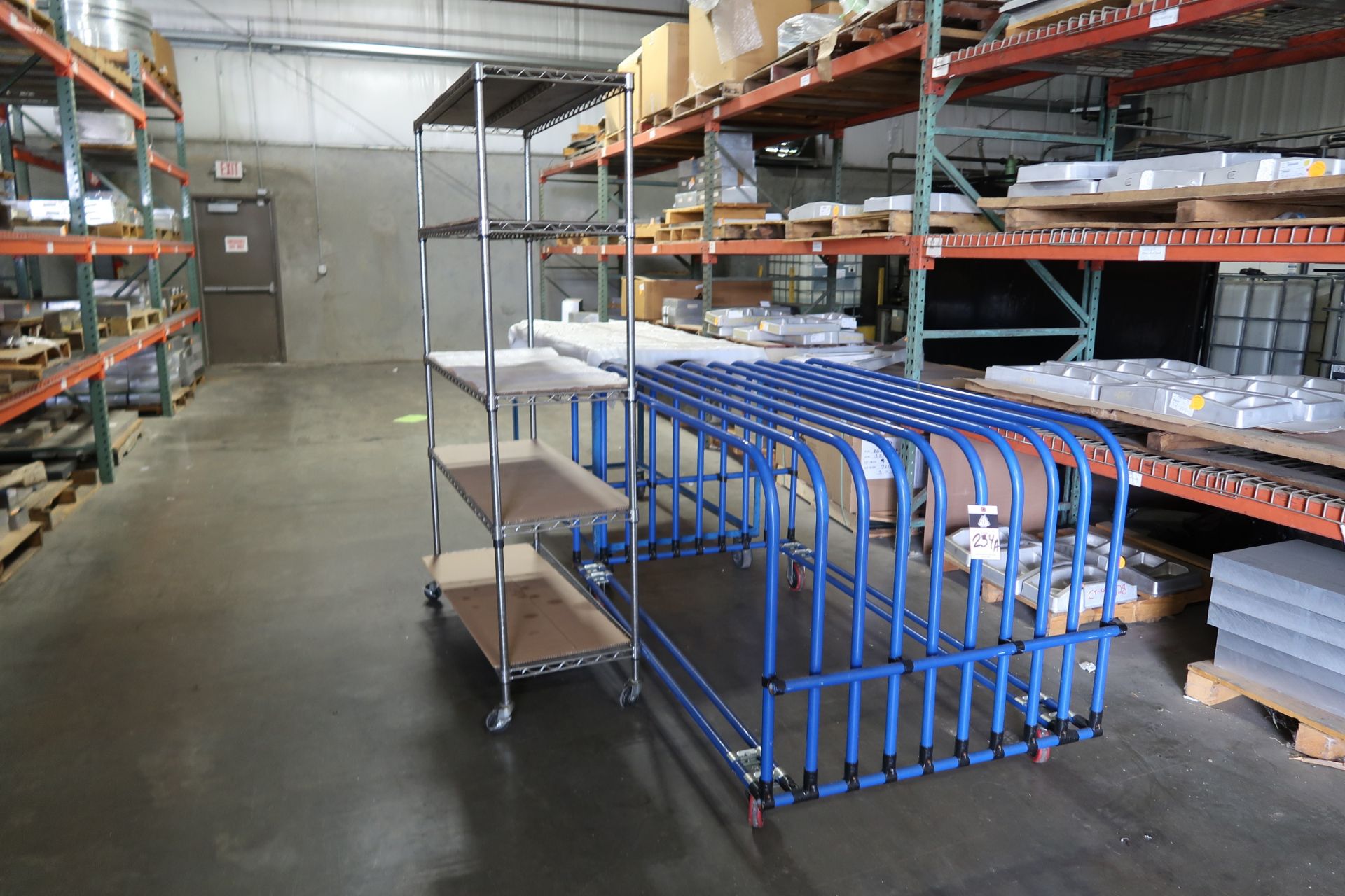 Racks and cart (SOLD AS-IS - NO WARRANTY)