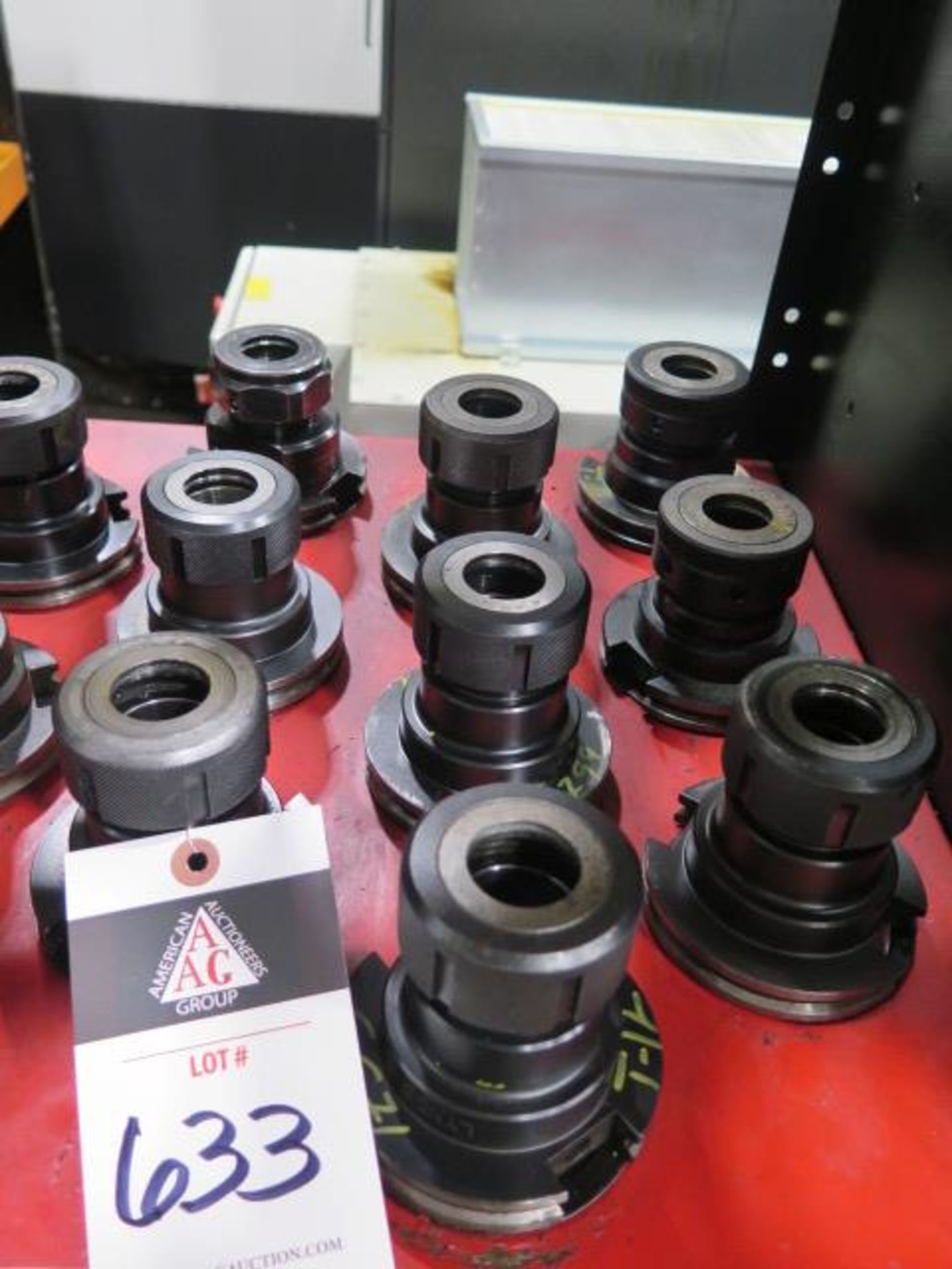 CAT-50 Taper TG100 Collet Chucks (9) (SOLD AS-IS - NO WARRANTY)