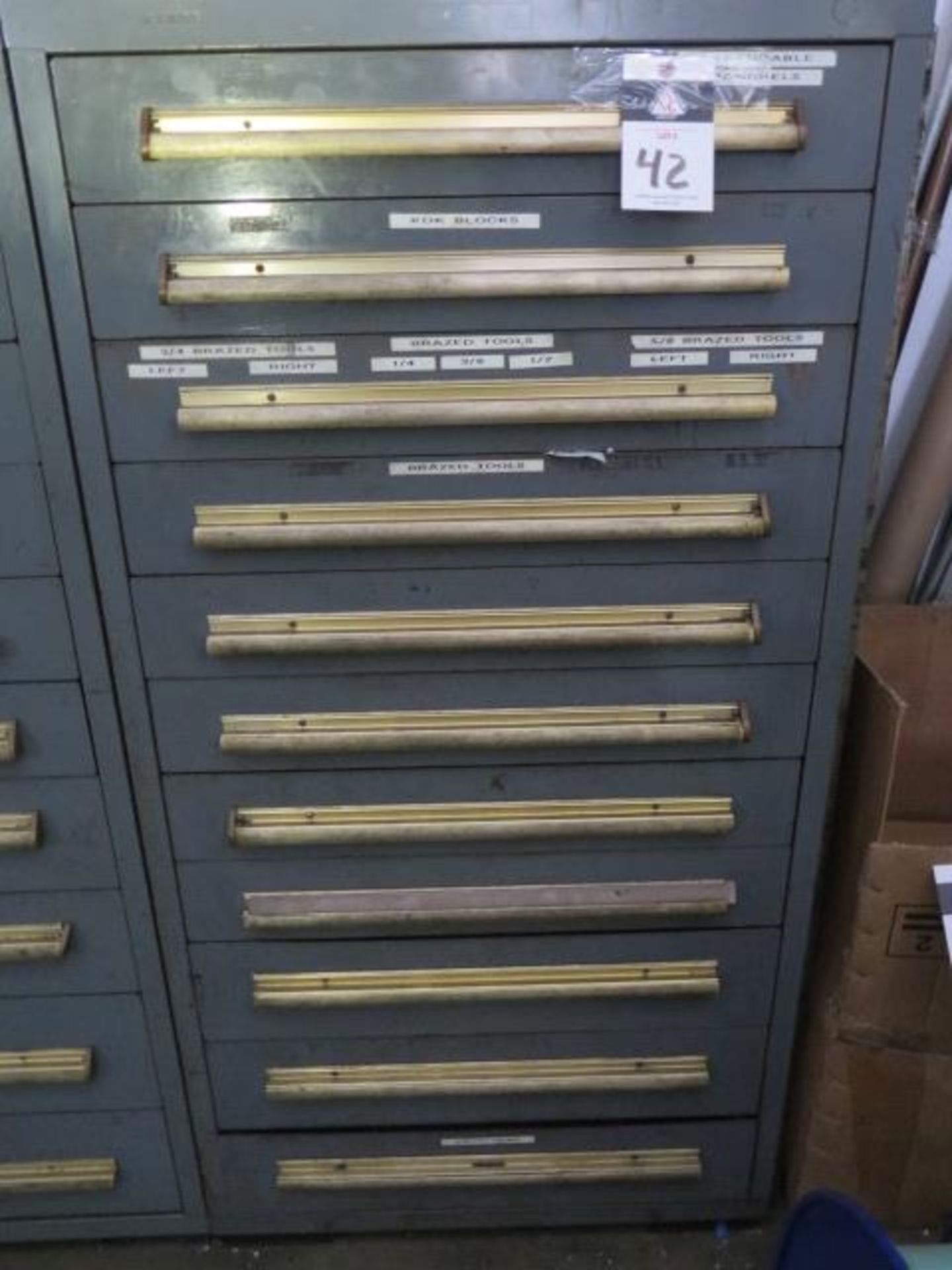 Equipto 11-Drawer Tooling Cabinet w/ Hardware and Misc (SOLD AS-IS - NO WARRANTY)