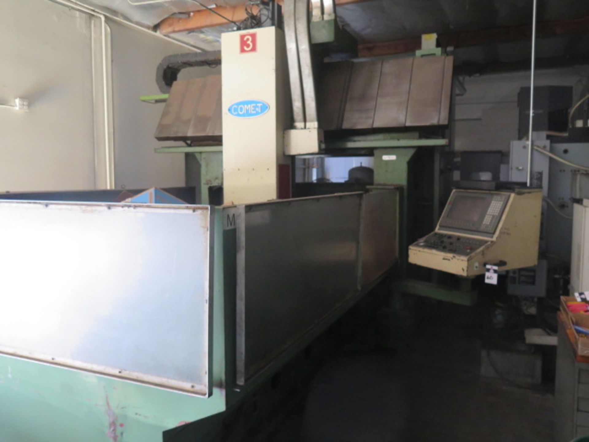 Comet VMC-2000G Bridge Style CNC Vertical Mill s/n 951415 w/ Mitsubishi Meldas Controls, SOLD AS IS - Image 2 of 13