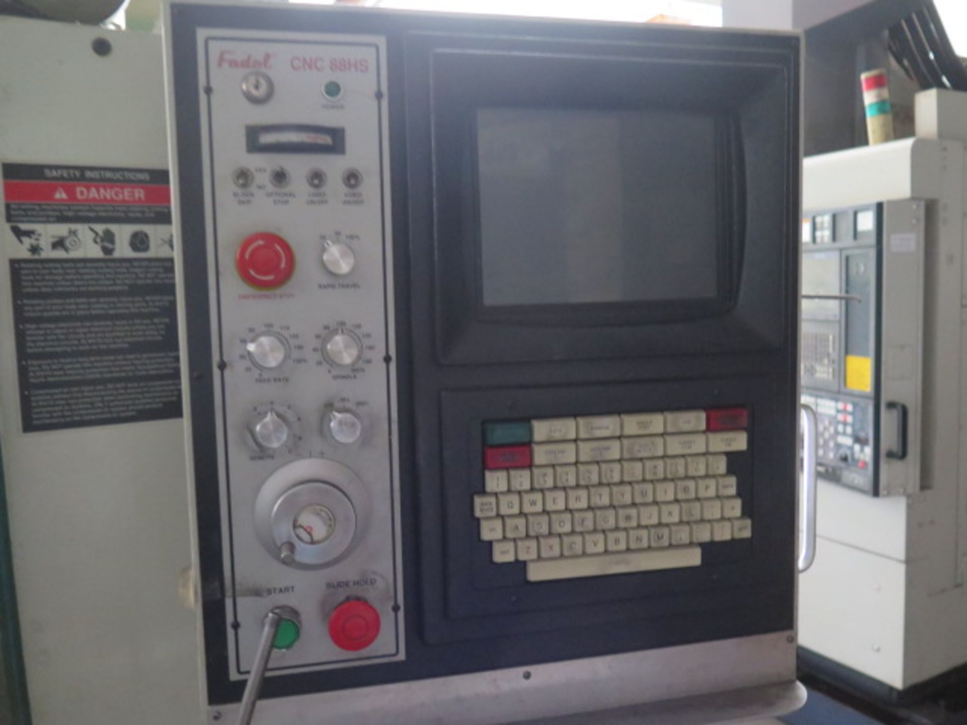 1993 Fadal VMC4020 4-Axis CNC VMC s/n 9300087 w/ Fadal CNC88HS Controls, SOLD AS IS - Image 4 of 10