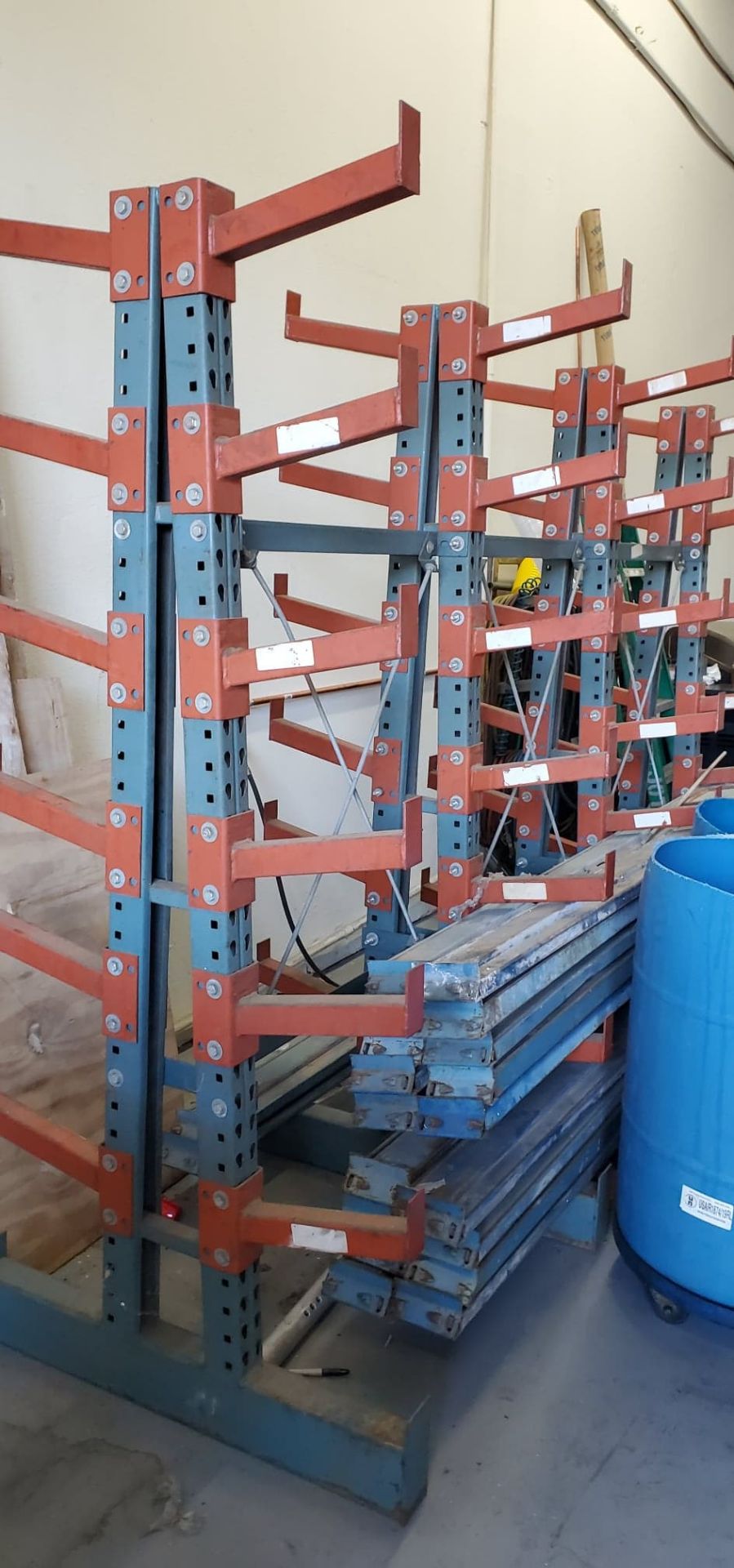 2-Sided Cantilever Material Rack ONLY NO Content (SOLD AS-IS - NO WARRANTY) - Image 2 of 2