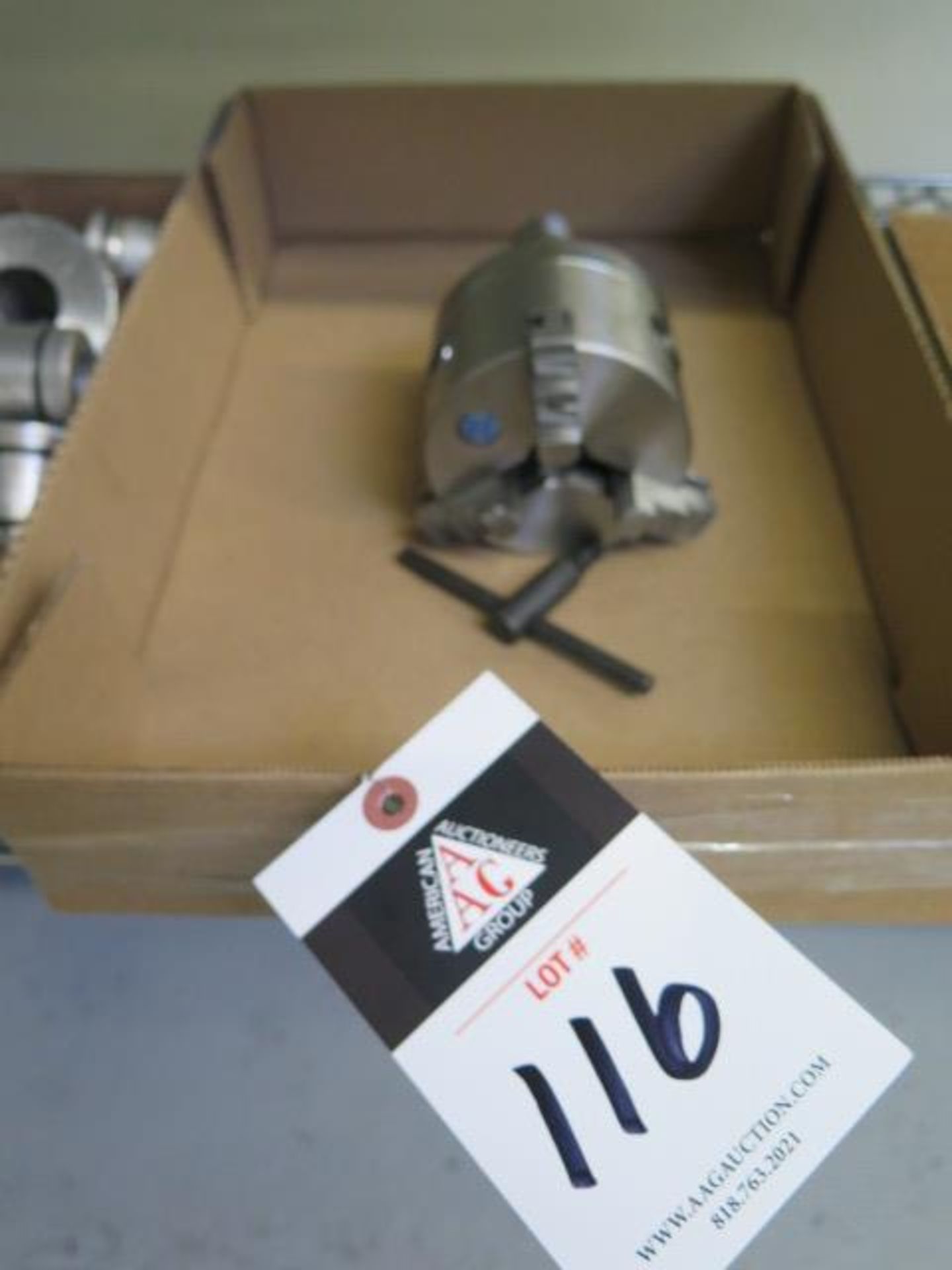 5" 3-Jaw Chuck w/ 5C Collet Adaptor (SOLD AS-IS - NO WARRANTY)