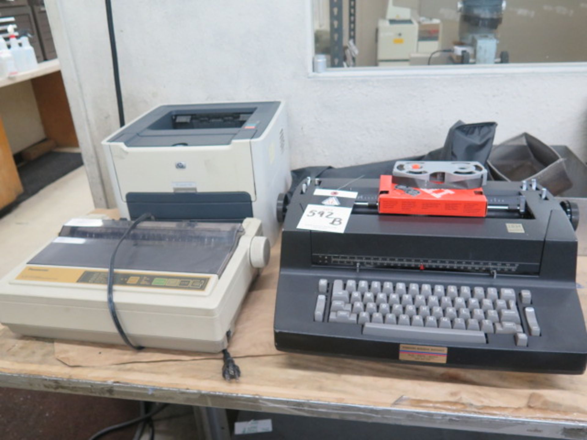 IBM Typewriter, HP Printer and Panasonic Dot-Matrix Printer (SOLD AS-IS - NO WARRANTY)