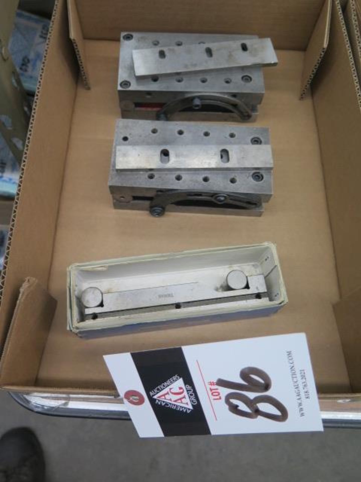 3" x 6" Sine Tables (2) and Sine Bar (SOLD AS-IS - NO WARRANTY)