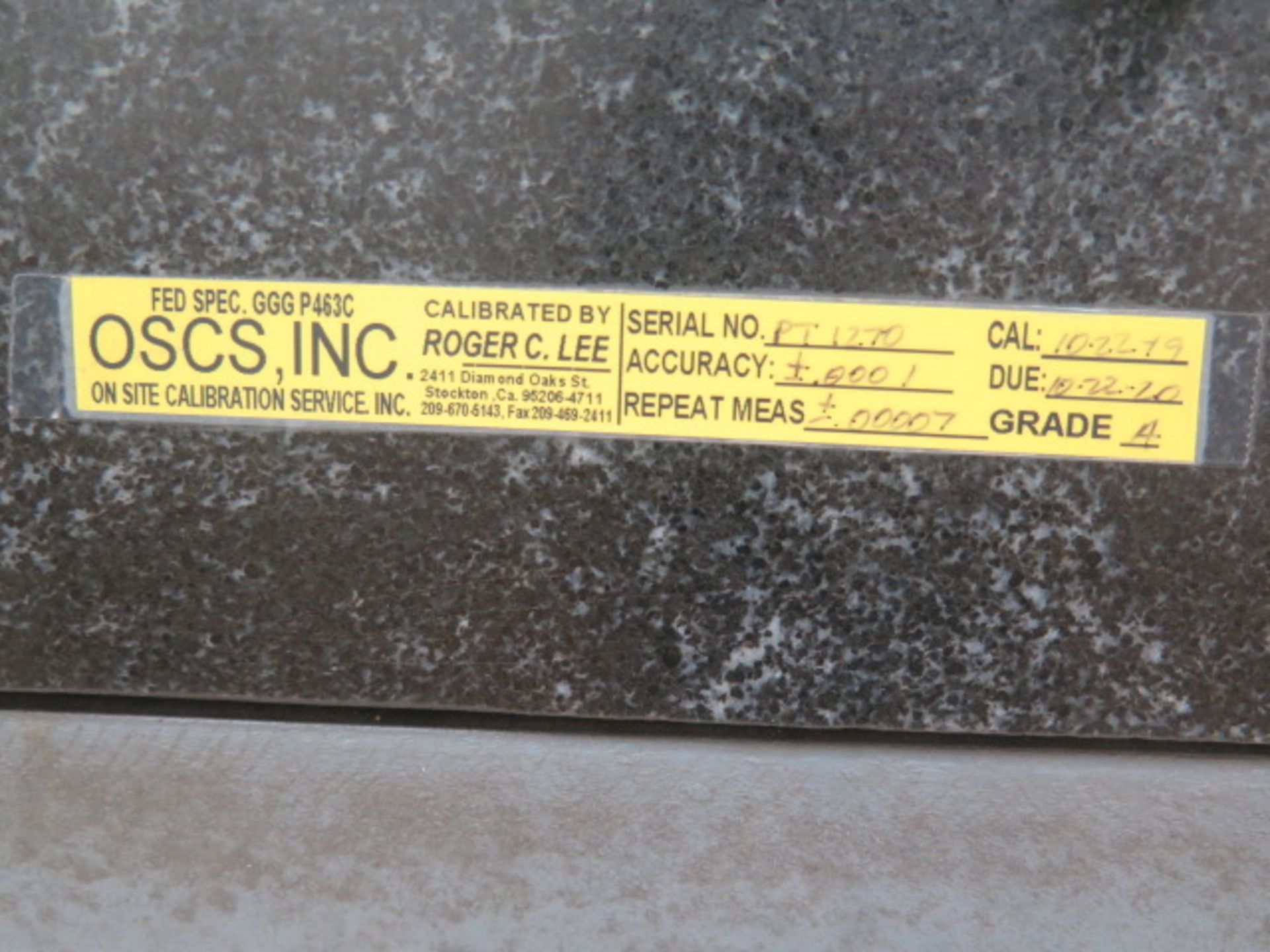 24” x 36” x 4” “A” Granite Surface Plate w/ Stand (SOLD AS-IS - NO WARRANTY) - Image 5 of 5