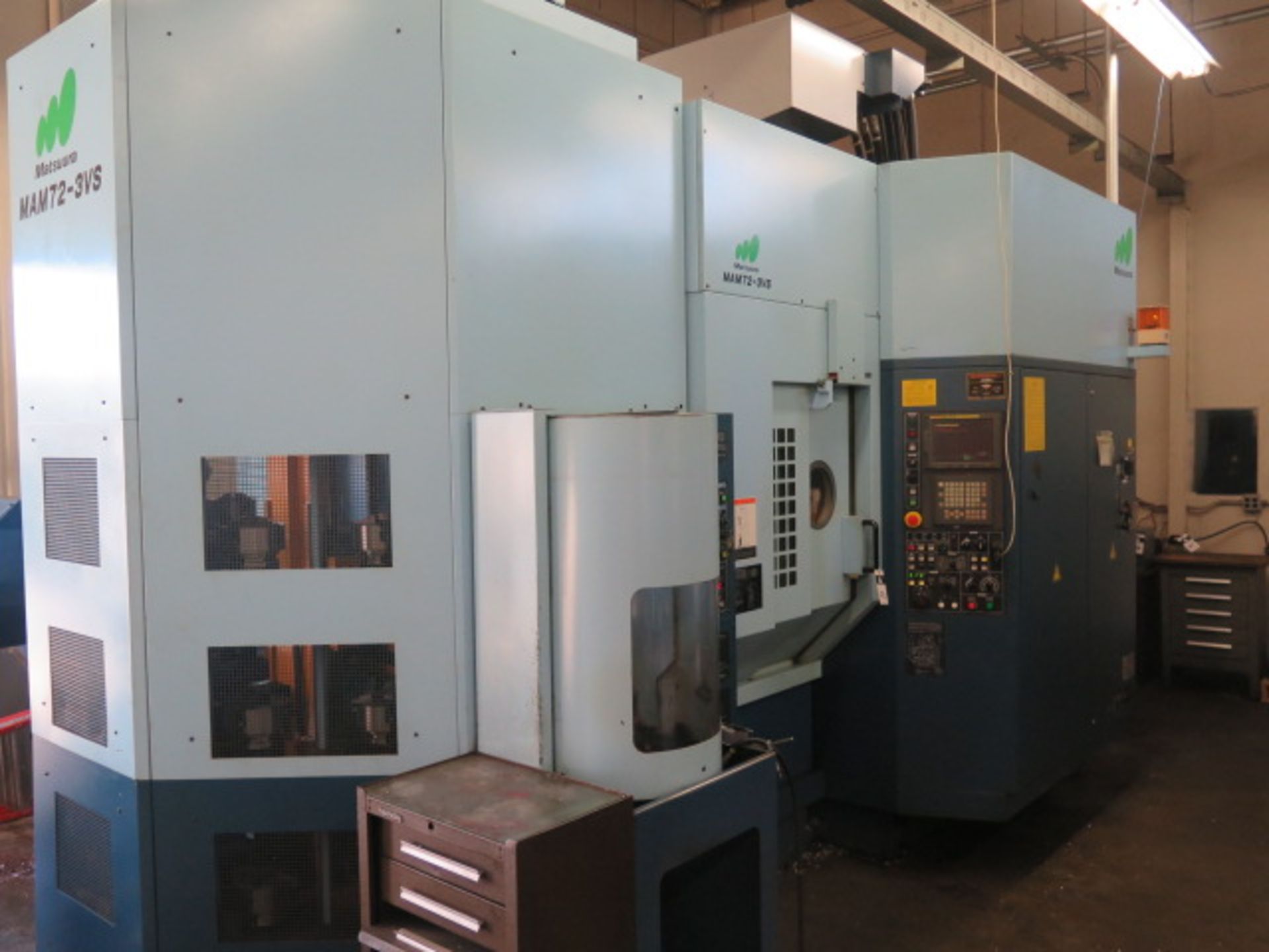 2001 Matsuura MAM-72-3VS 5-Axis Multi Pallet CNC Vertical Machining Center s/n 010214535, SOLD AS IS