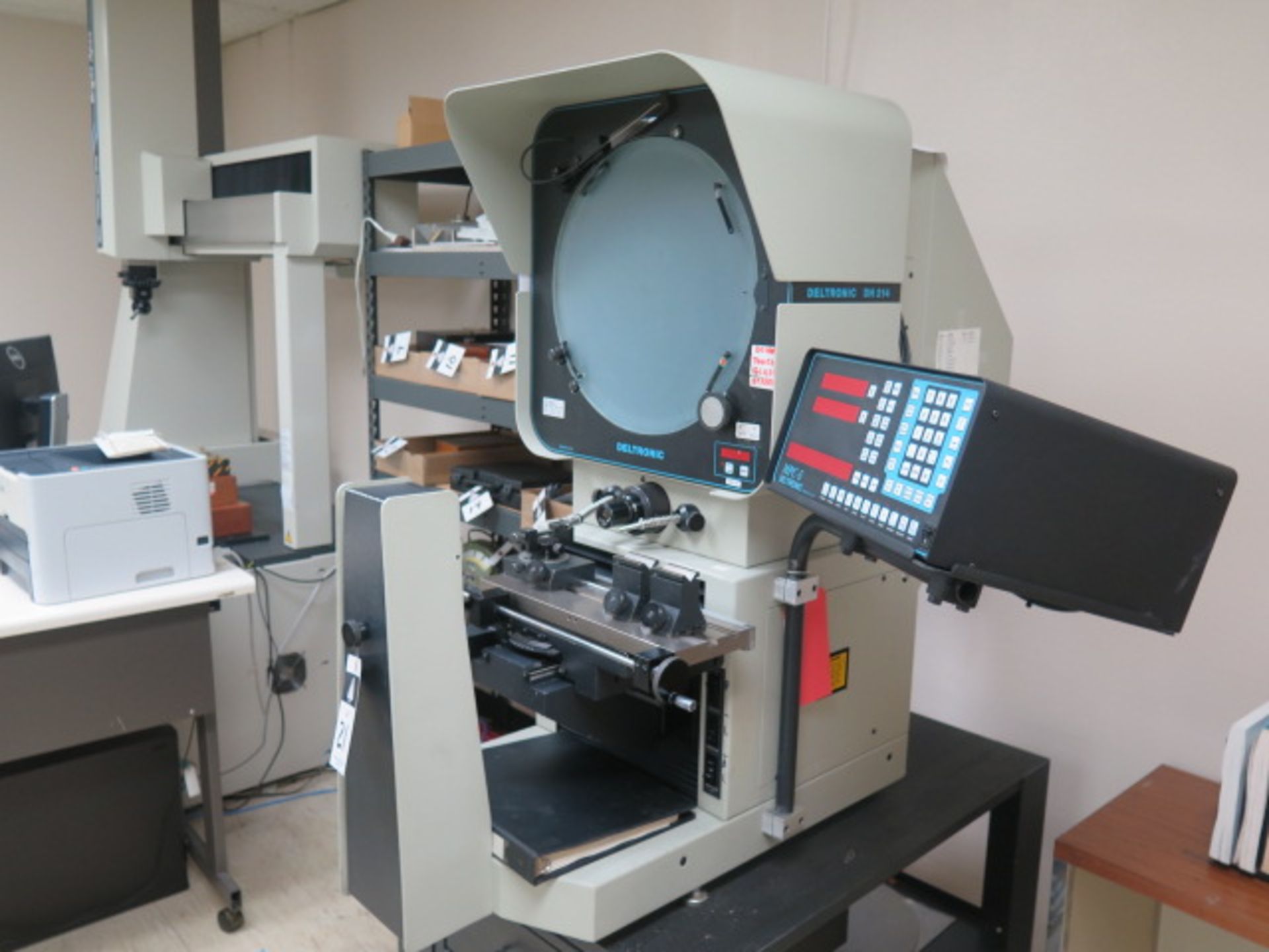 Deltronic DH214-MPC5E 14” Optical Comparator s/n 259074202 w/Deltronic MPC-5 Programmable SOLD AS IS - Image 2 of 12