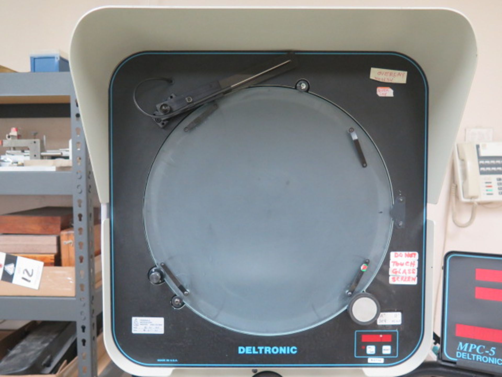 Deltronic DH214-MPC5E 14” Optical Comparator s/n 259074202 w/Deltronic MPC-5 Programmable SOLD AS IS - Image 5 of 12