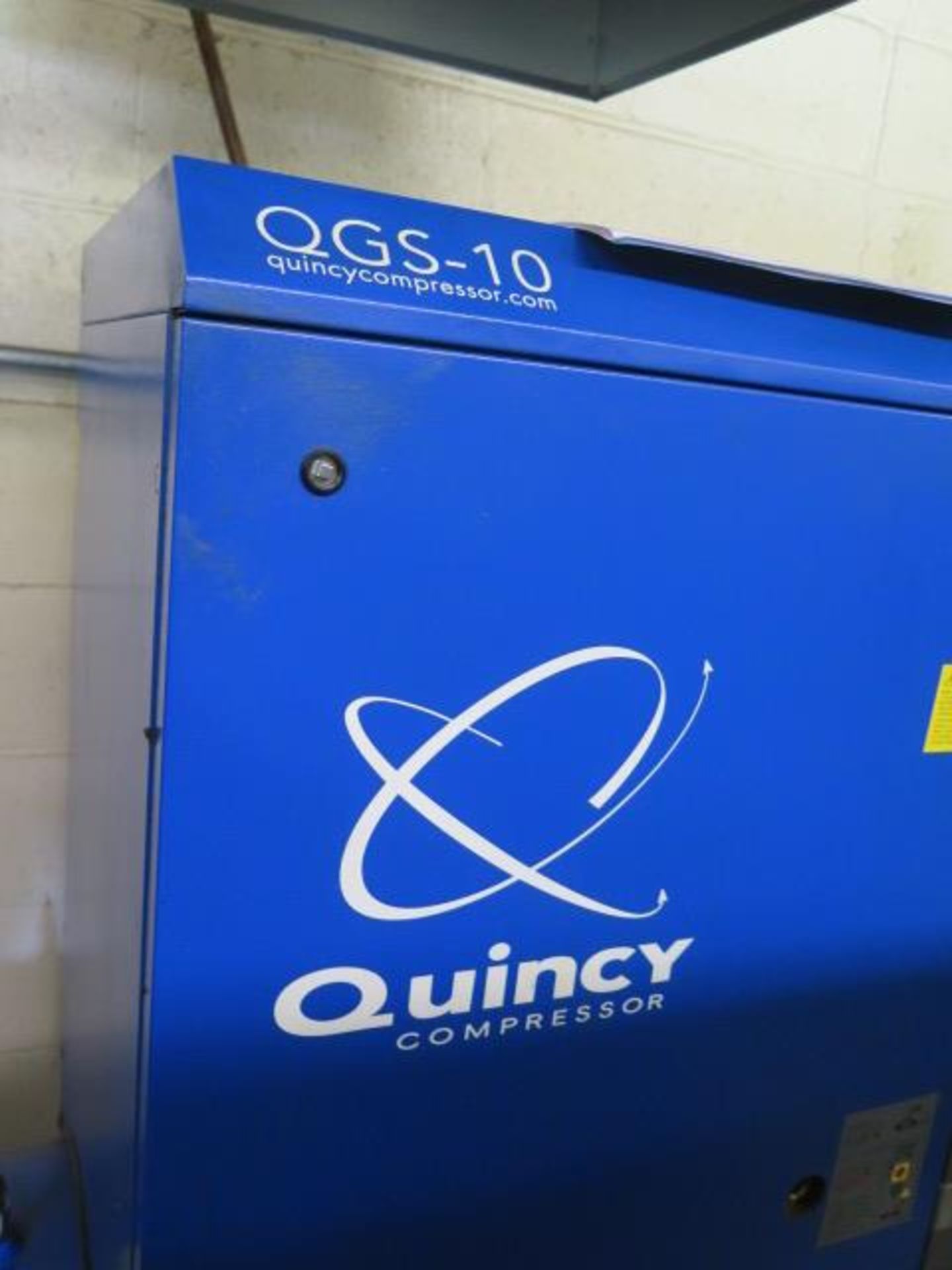 2014 Quincy QGS-10 D CSA/UL Rotary Compressor s/n CAI760874 w/ Built-In Refr Air Dryer, SOLD AS IS - Image 3 of 7