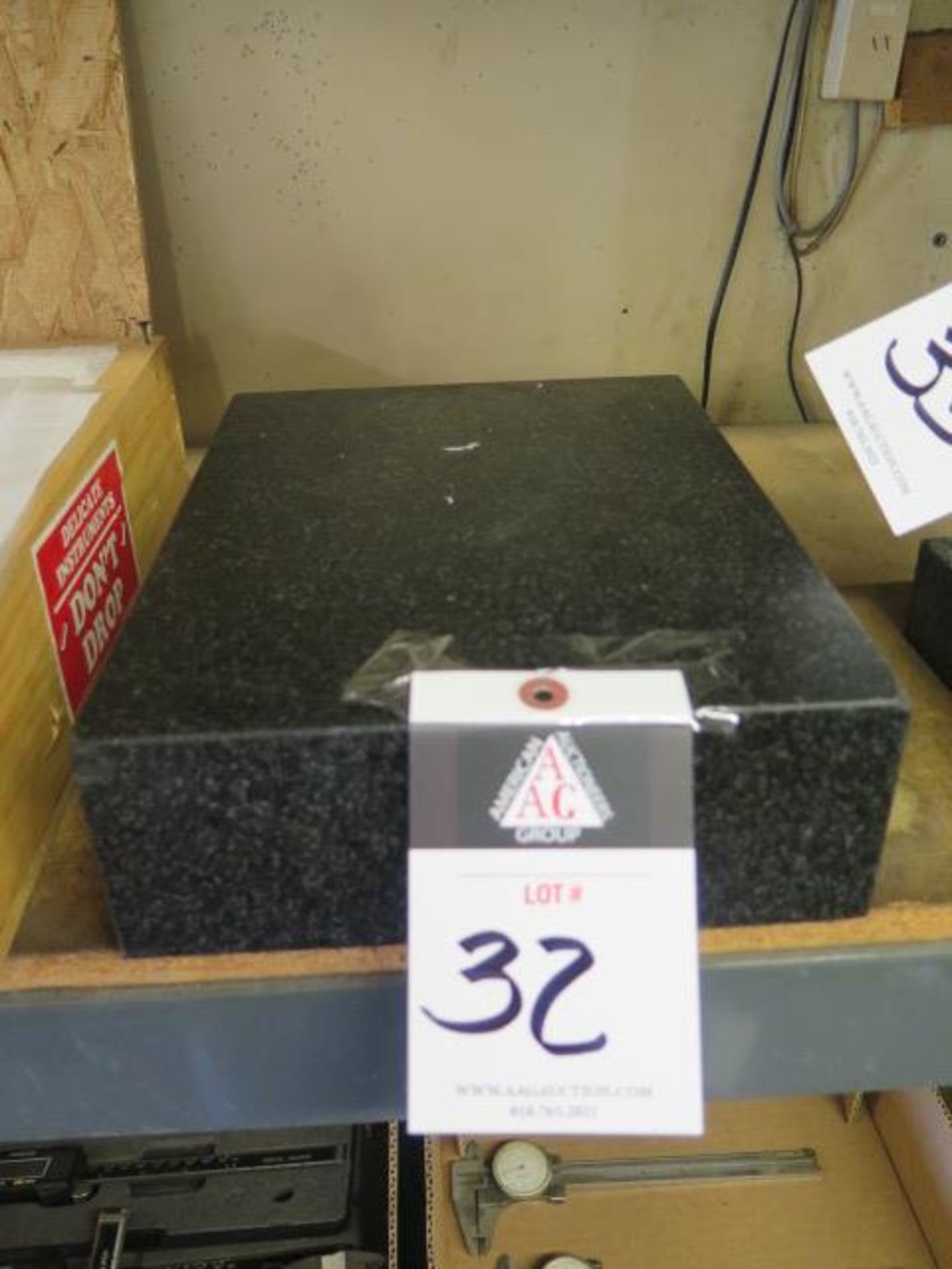 8" x 12" x 3 1/4" Granite Surface Plate (SOLD AS-IS - NO WARRANTY)