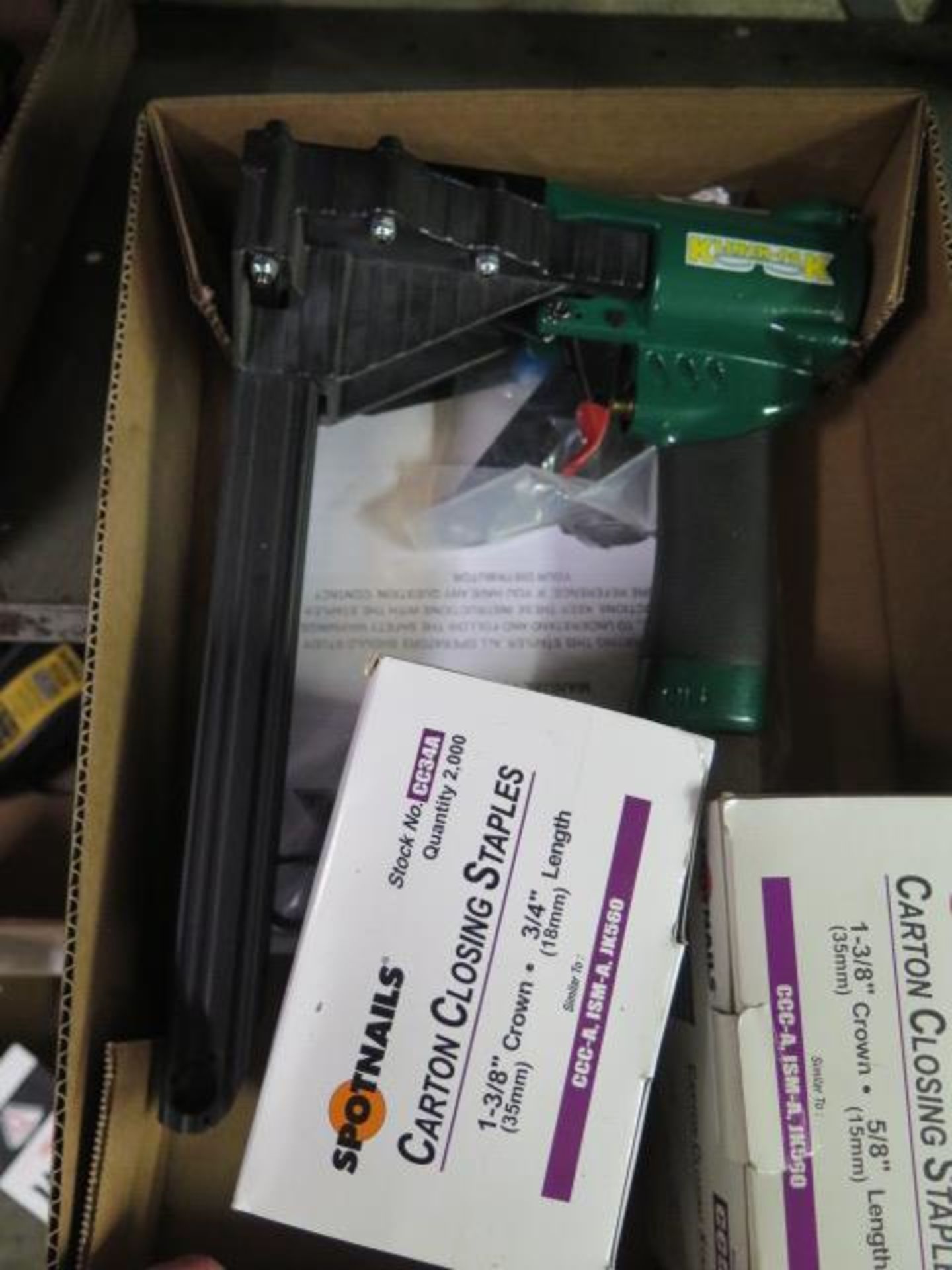 Pneumatic Box Stapler and Staples (SOLD AS-IS - NO WARRANTY) - Image 2 of 2