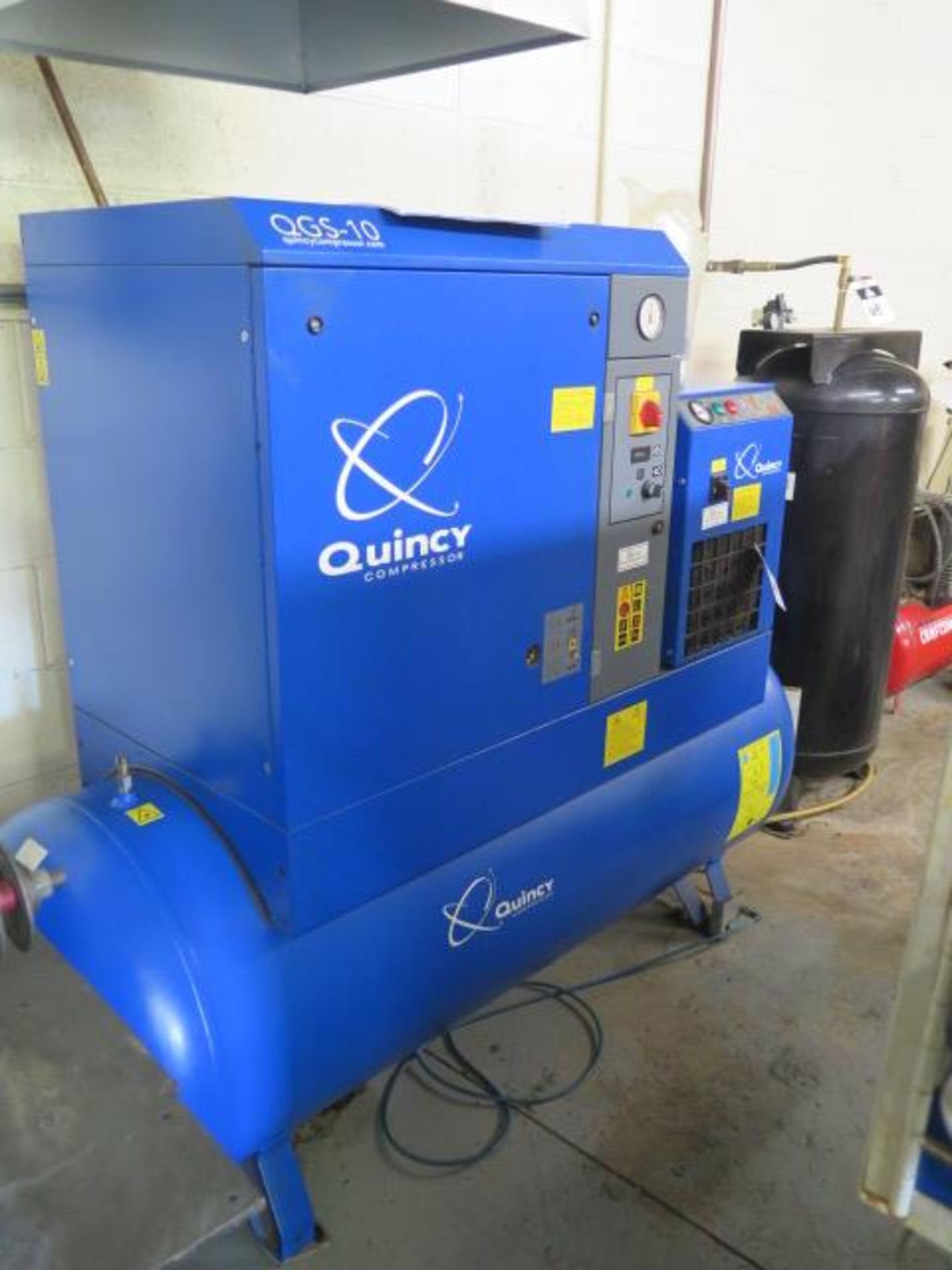 2014 Quincy QGS-10 D CSA/UL Rotary Compressor s/n CAI760874 w/ Built-In Refr Air Dryer, SOLD AS IS - Image 2 of 7