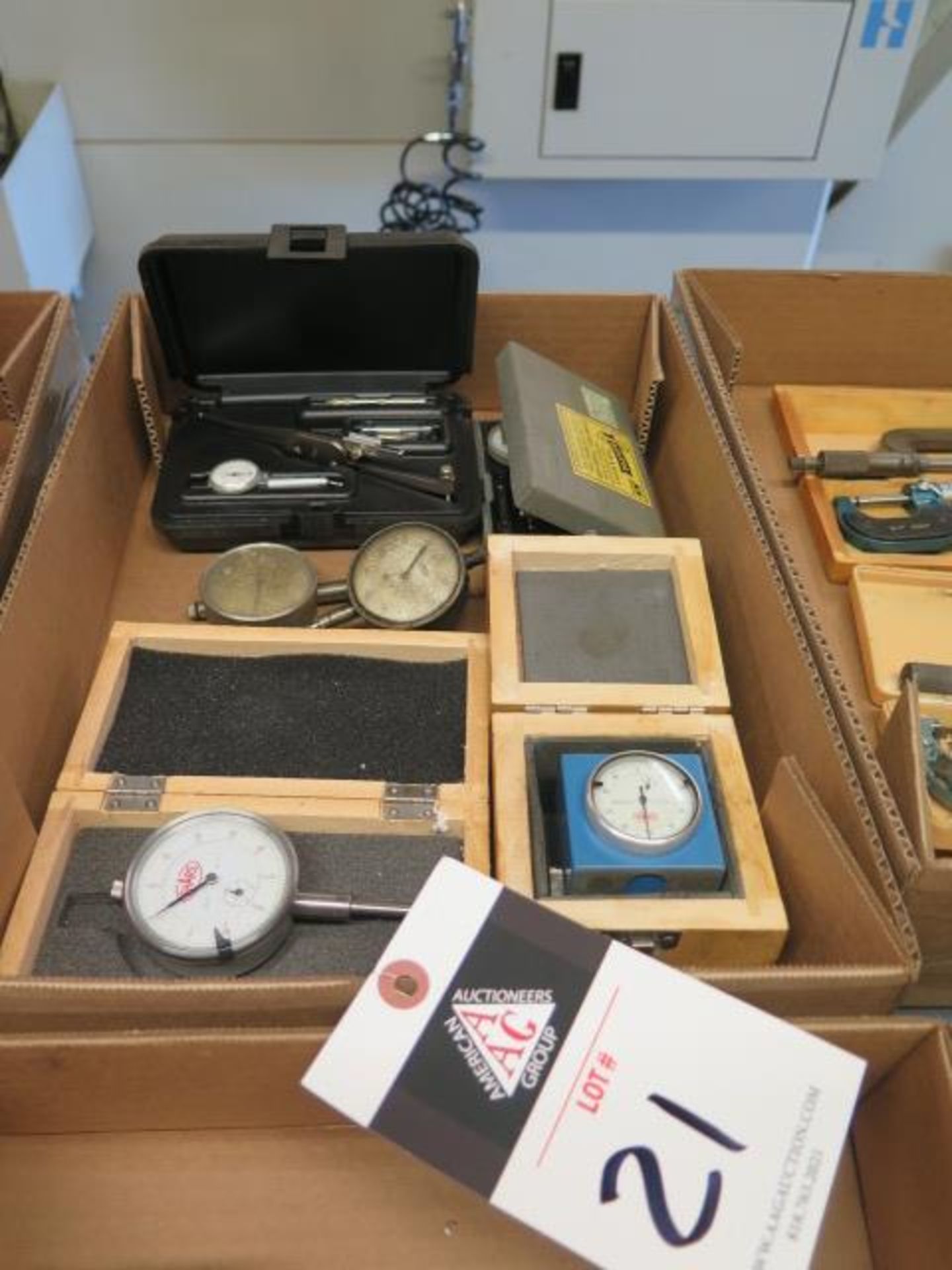 Dial Test Indicators, Dial Drop Indicators and Shars Magnetic Base Setting Gage (SOLD AS-IS - NO