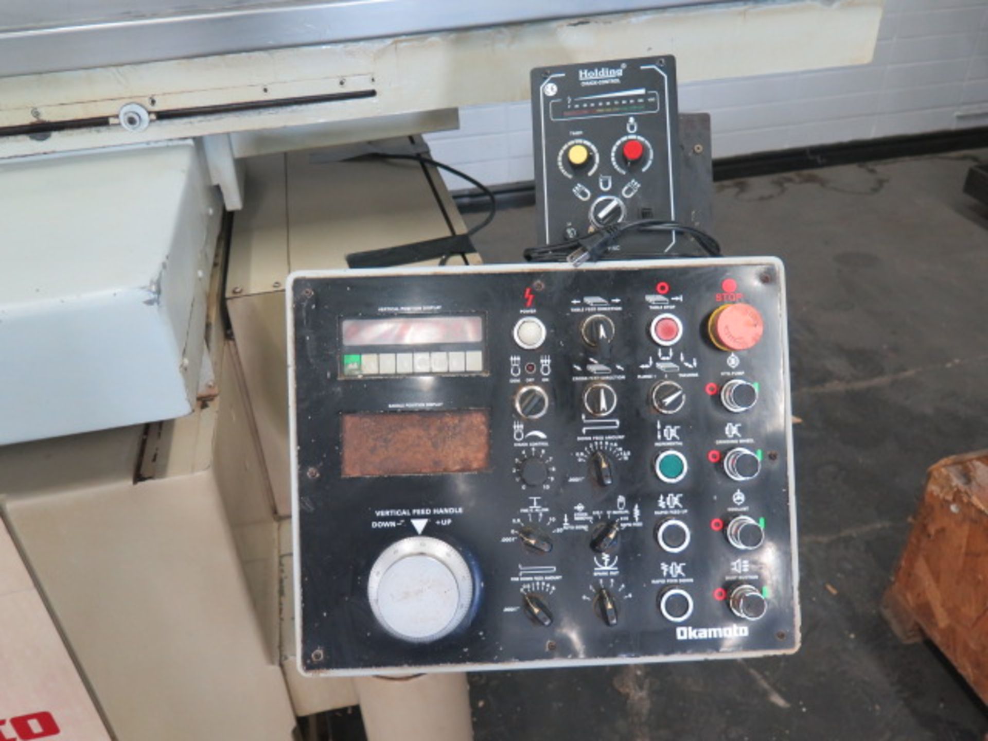 Okamoto ACC-16-32DX 16” x 32” Automatic Surface Grinder s/n 68234 w/ Okamoto Controls, SOLD AS IS - Image 8 of 13
