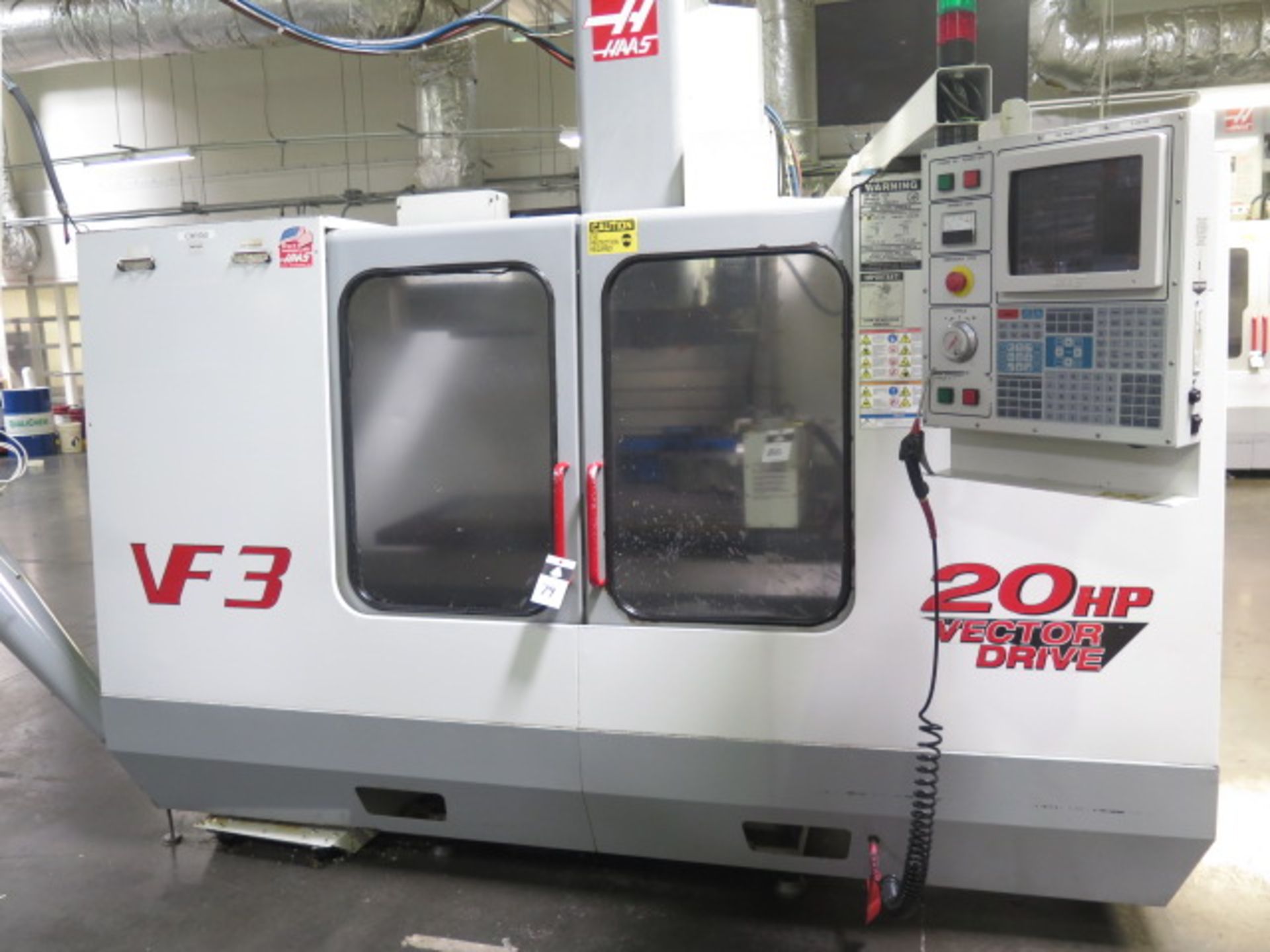 1999 Haas VF-3 4-Axis CNC Vertical Machining Center s/n 19317 w/ Haas Controls, 20-Station ATC,