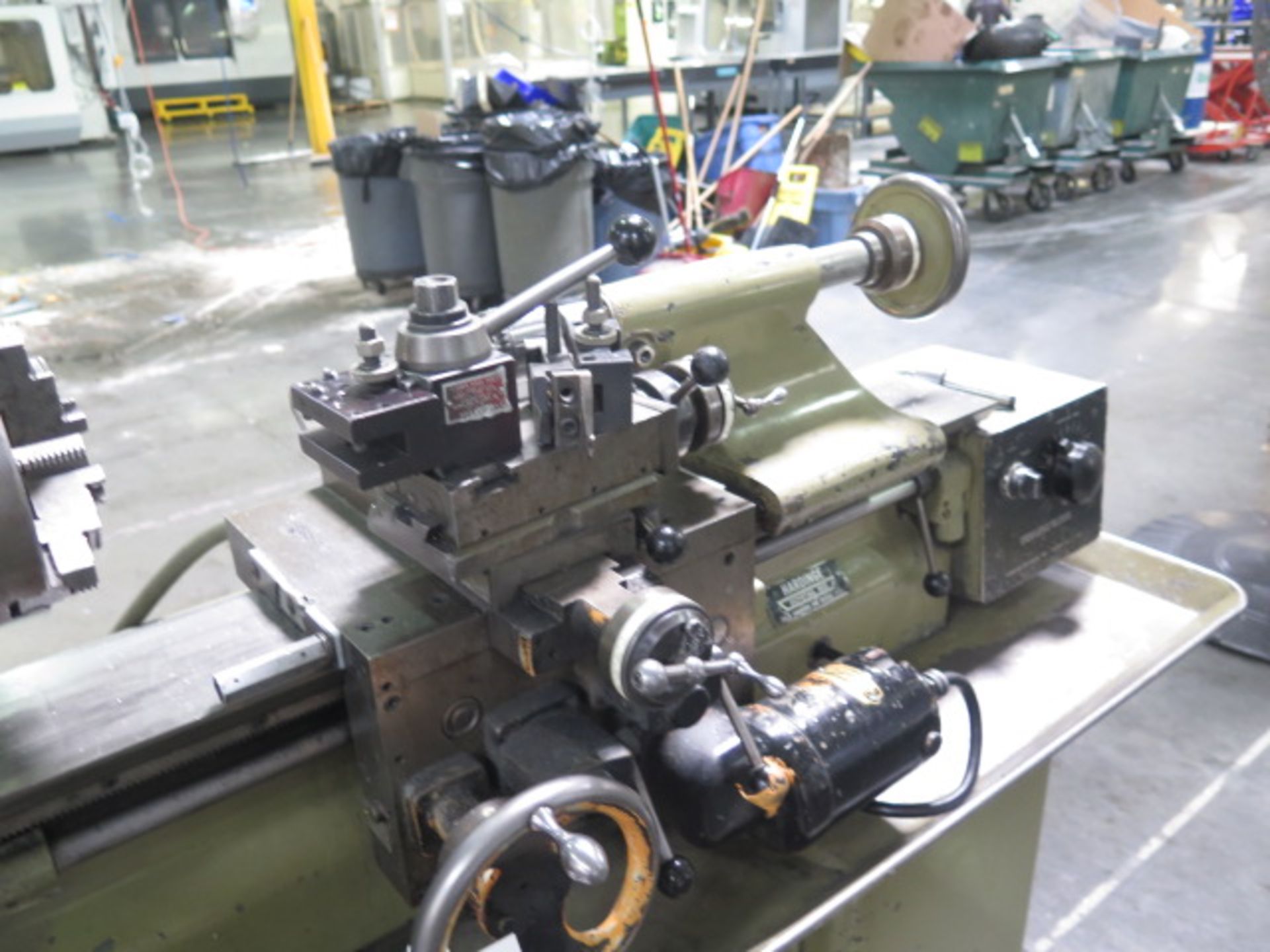Hardinge TFB Second OP Lathe w/ 125-3000 RPM, 5C Collet Closer, PF, Aloris Tool Post, SOLD AS IS - Image 4 of 10