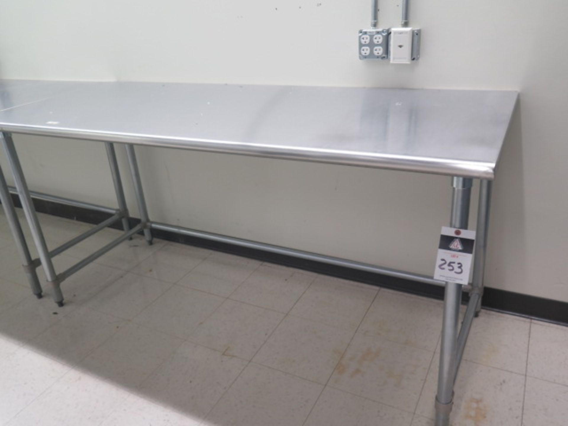 30" x 72" Stainless Steel Lab Benches (3) (SOLD AS-IS - NO WARRANTY)
