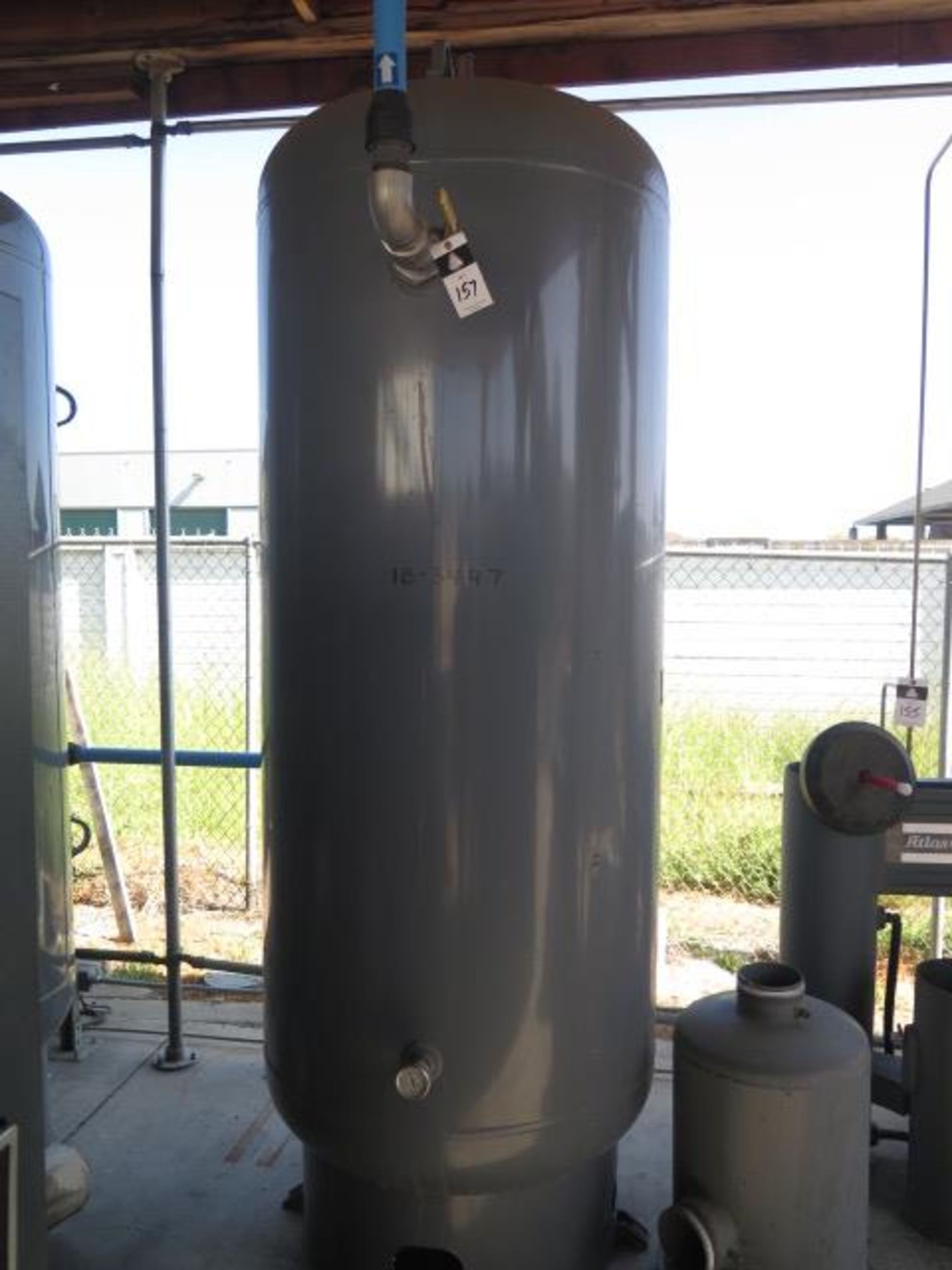 400 Gallon Vertical Air Storage Tank (SOLD AS-IS - NO WARRANTY)