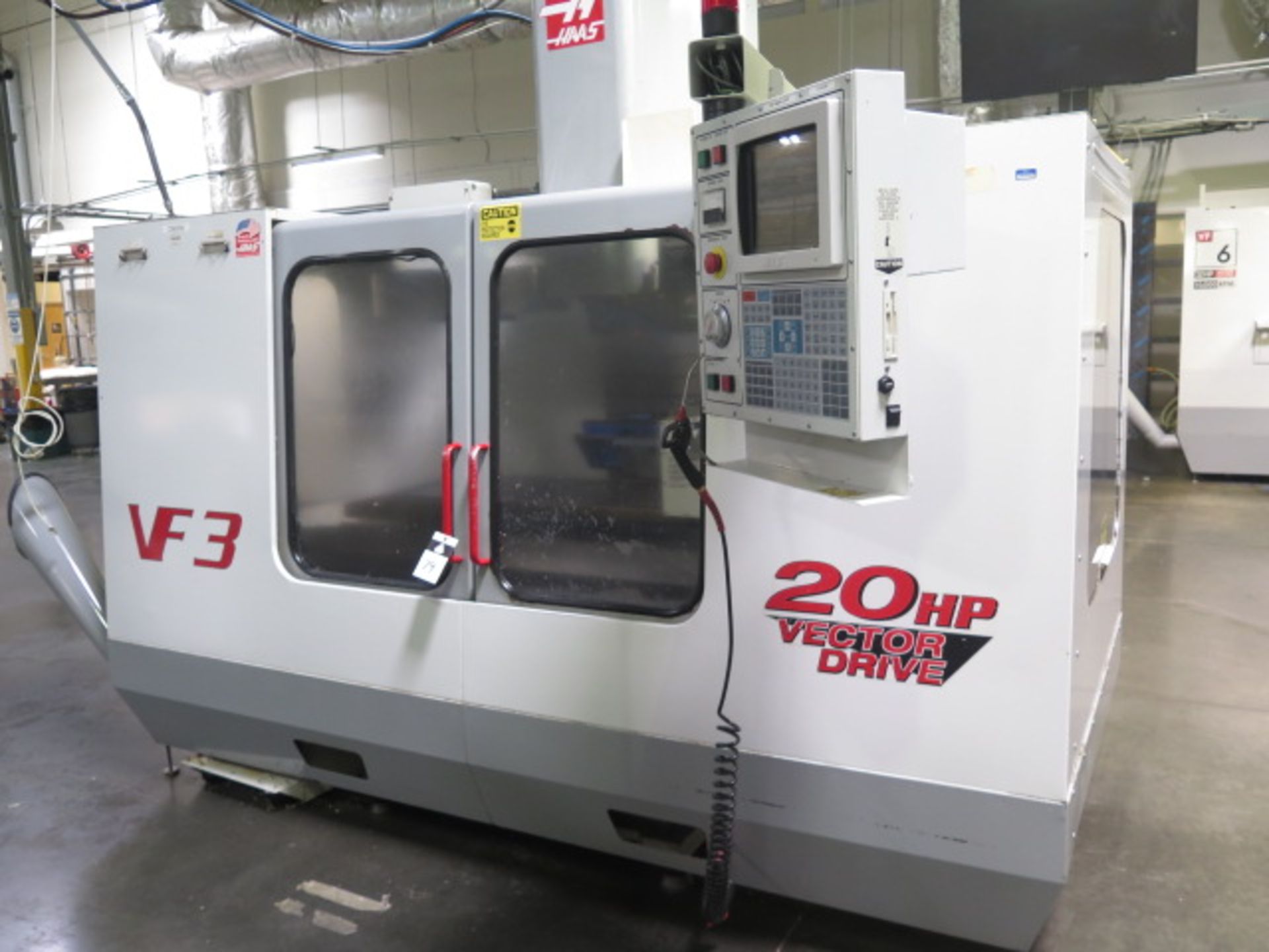 1999 Haas VF-3 4-Axis CNC Vertical Machining Center s/n 19317 w/ Haas Controls, 20-Station ATC, - Image 2 of 16