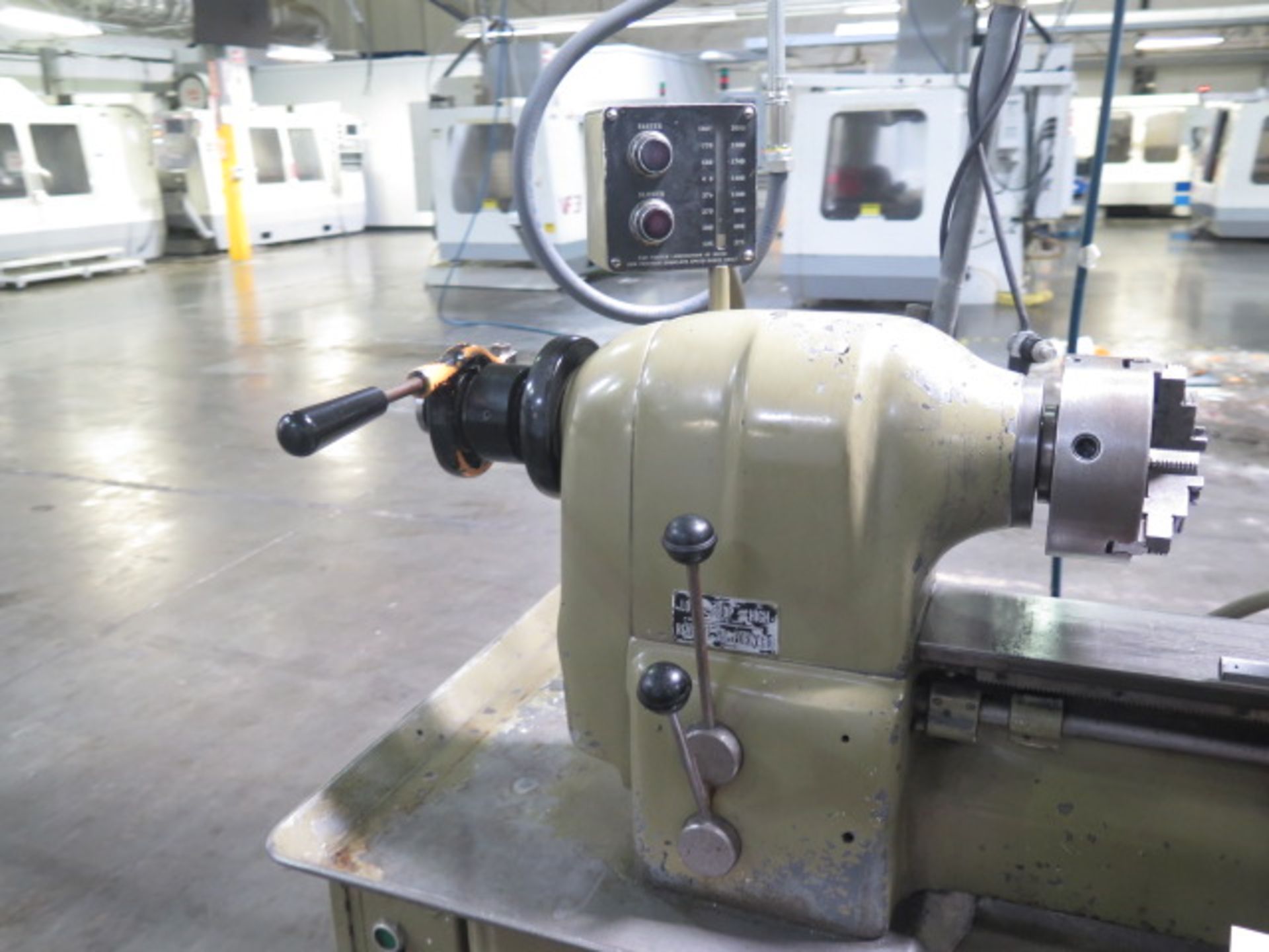Hardinge TFB Second OP Lathe w/ 125-3000 RPM, 5C Collet Closer, PF, Aloris Tool Post, SOLD AS IS - Image 3 of 10