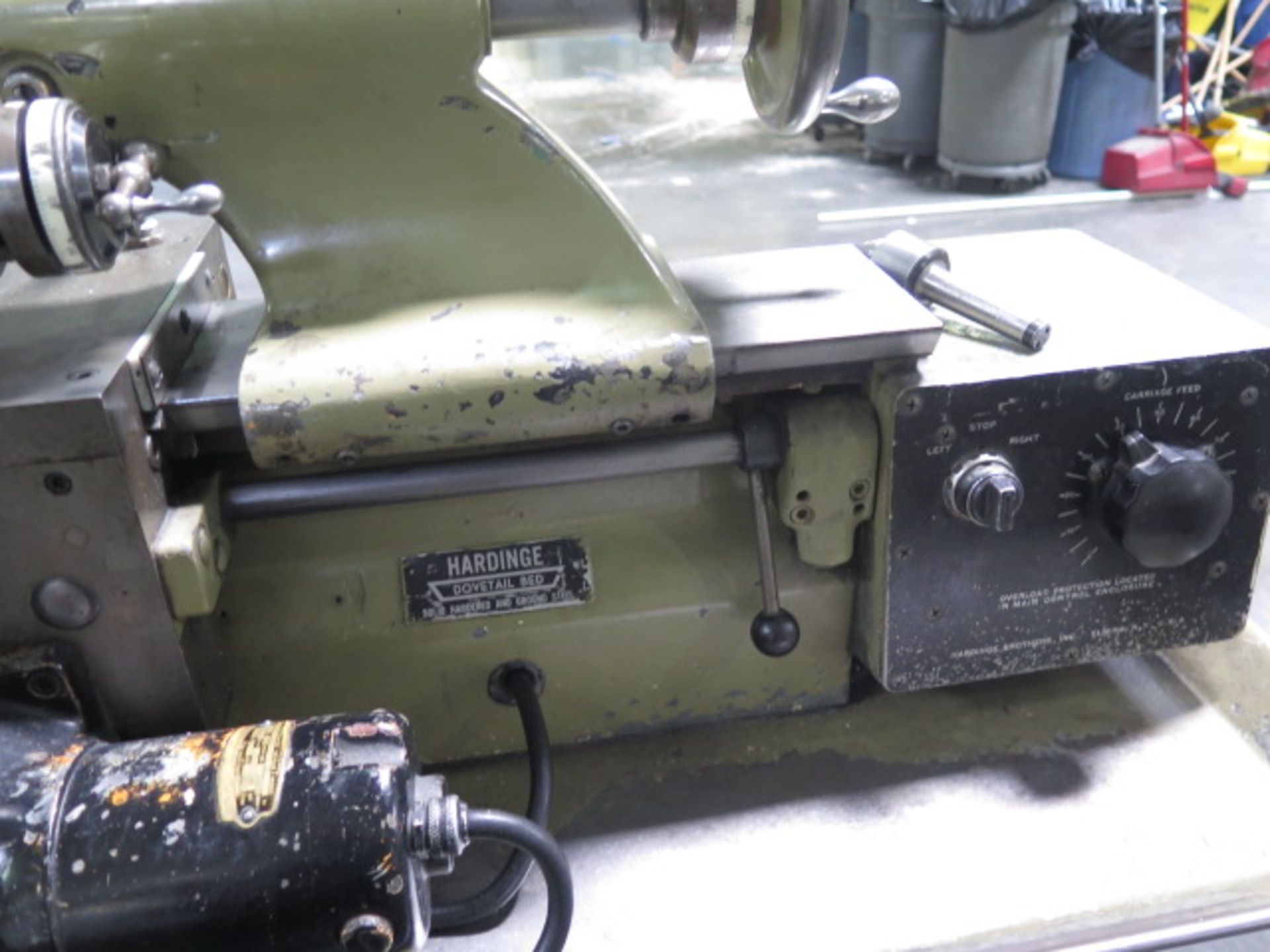 Hardinge TFB Second OP Lathe w/ 125-3000 RPM, 5C Collet Closer, PF, Aloris Tool Post, SOLD AS IS - Image 9 of 10