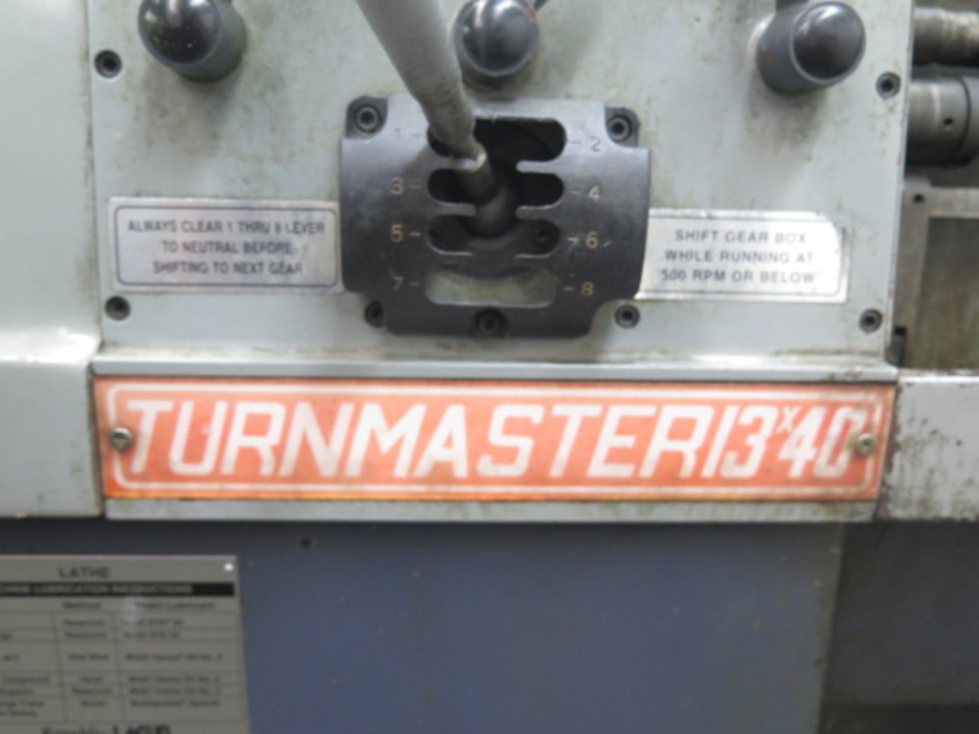 Lagun Turnmaster 13” x 40” Geared Head Gap Bed Lathe s/n 13498051-41 w/ DRO, SOLD AS IS - Image 11 of 12