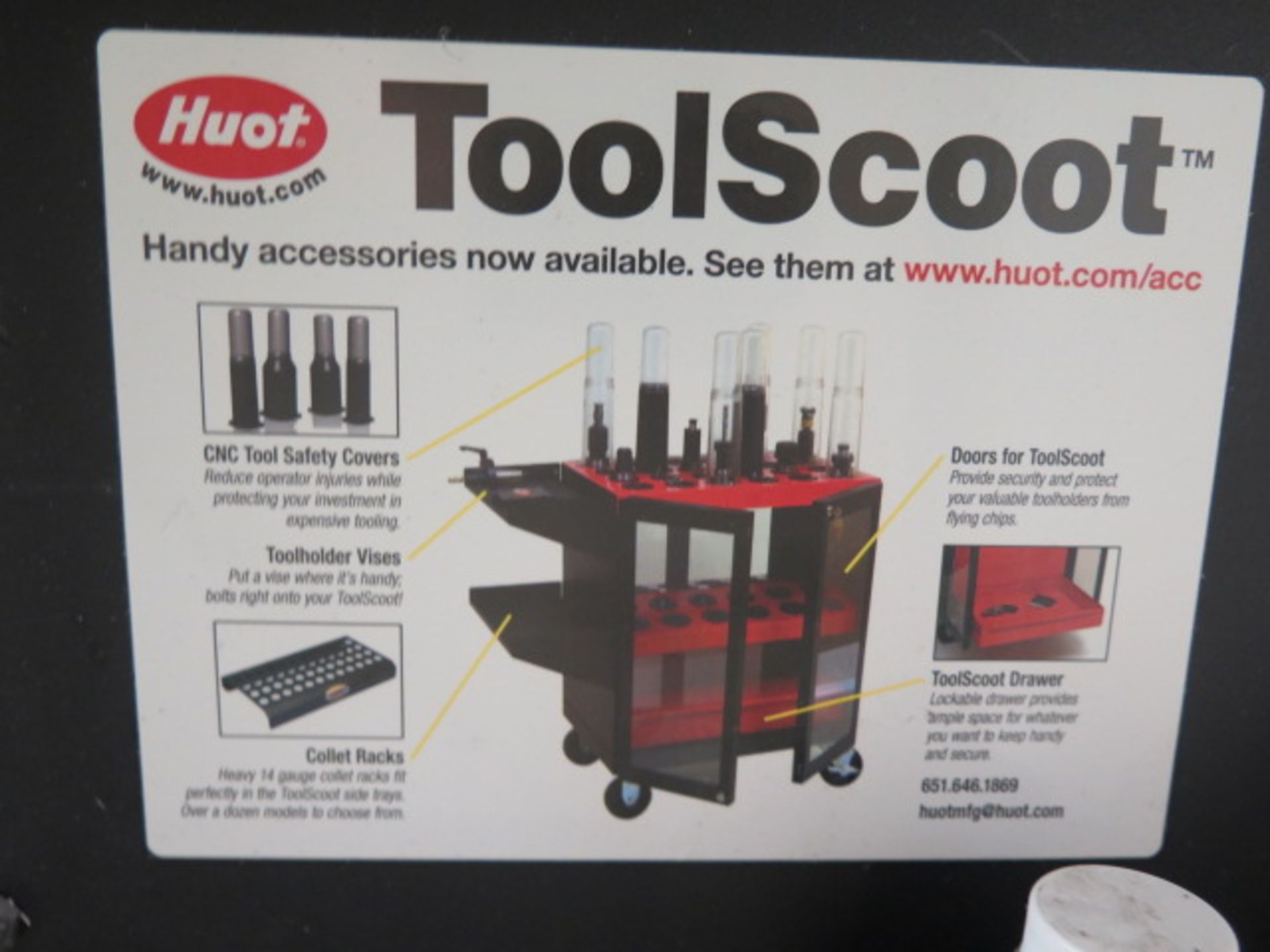 Huot "Toolscoot" 30-Taper Tooling Cart (SOLD AS-IS - NO WARRANTY) - Image 3 of 3