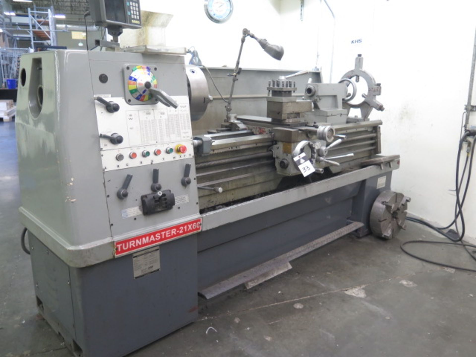 Lagun Turnmaster 21” x 60” Geared Gap Bed Lathe w/ Anilam Wizard 211 Programmable DRO, SOLD AS IS - Image 2 of 13