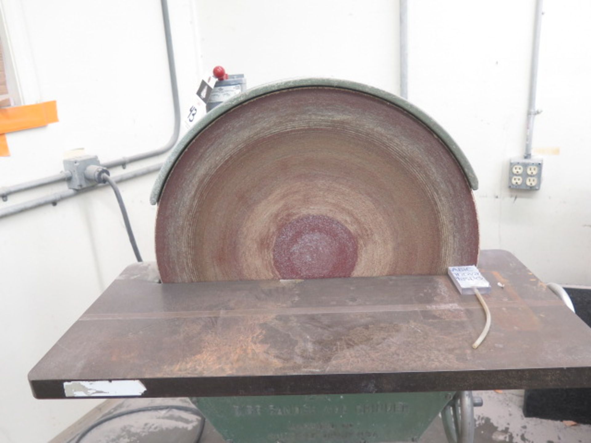 Max 24” Pedestal Disc Sander (SOLD AS-IS - NO WARRANTY) - Image 3 of 6