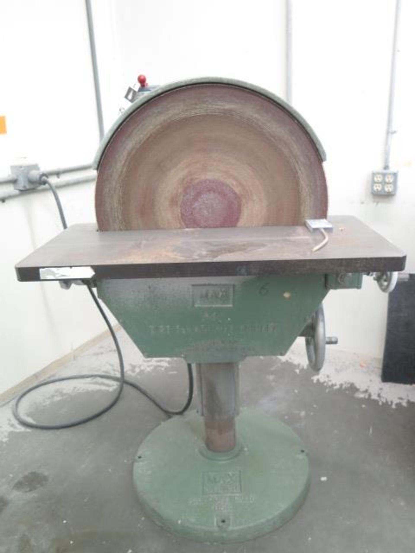 Max 24” Pedestal Disc Sander (SOLD AS-IS - NO WARRANTY) - Image 2 of 6