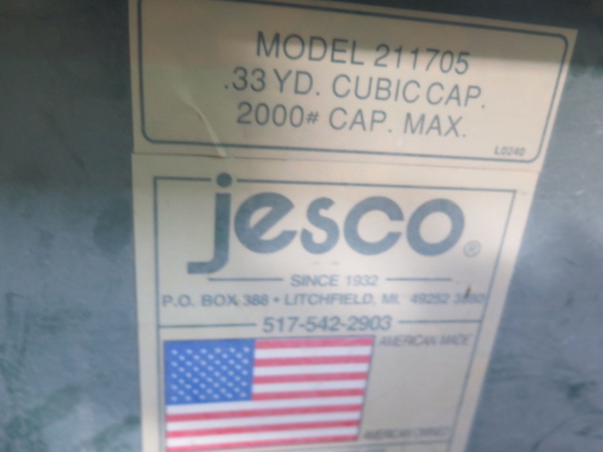 Jesco Dumping Hopper (SOLD AS-IS - NO WARRANTY) - Image 4 of 4