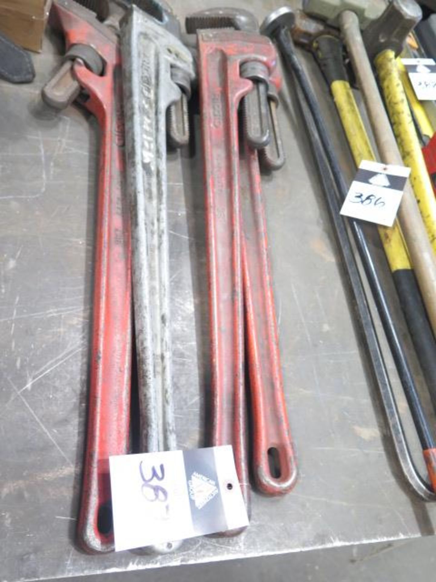 Ridgid 36" Pipe Wrenches (4) (SOLD AS-IS - NO WARRANTY)