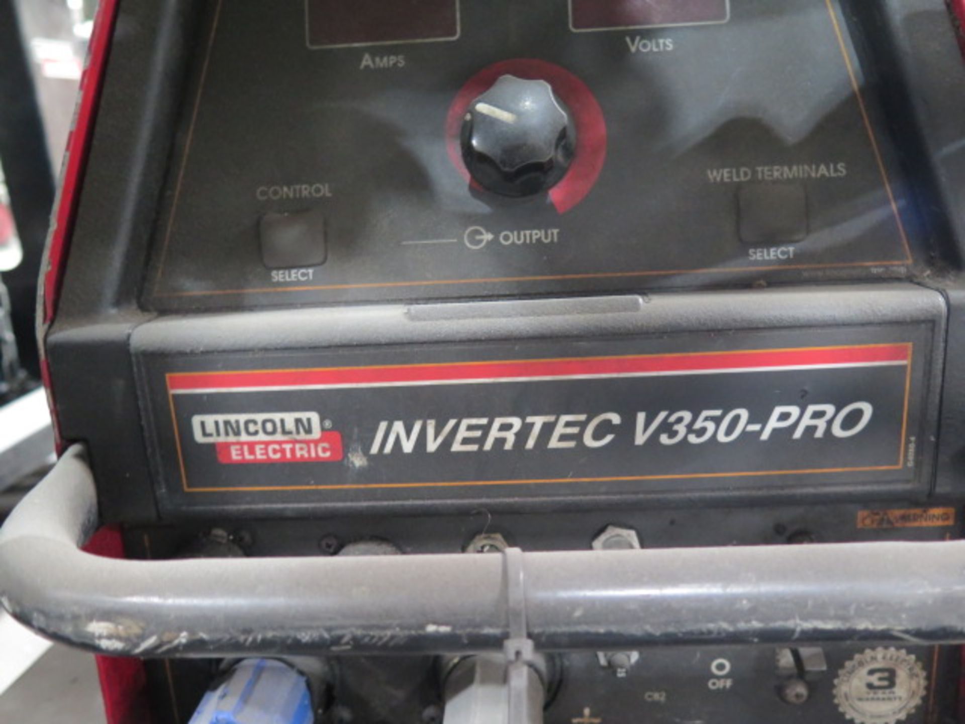 Lincoln Invertec V350-PRO Inverter Welder w/ Cart (SOLD AS-IS - NO WARRANTY) - Image 4 of 4