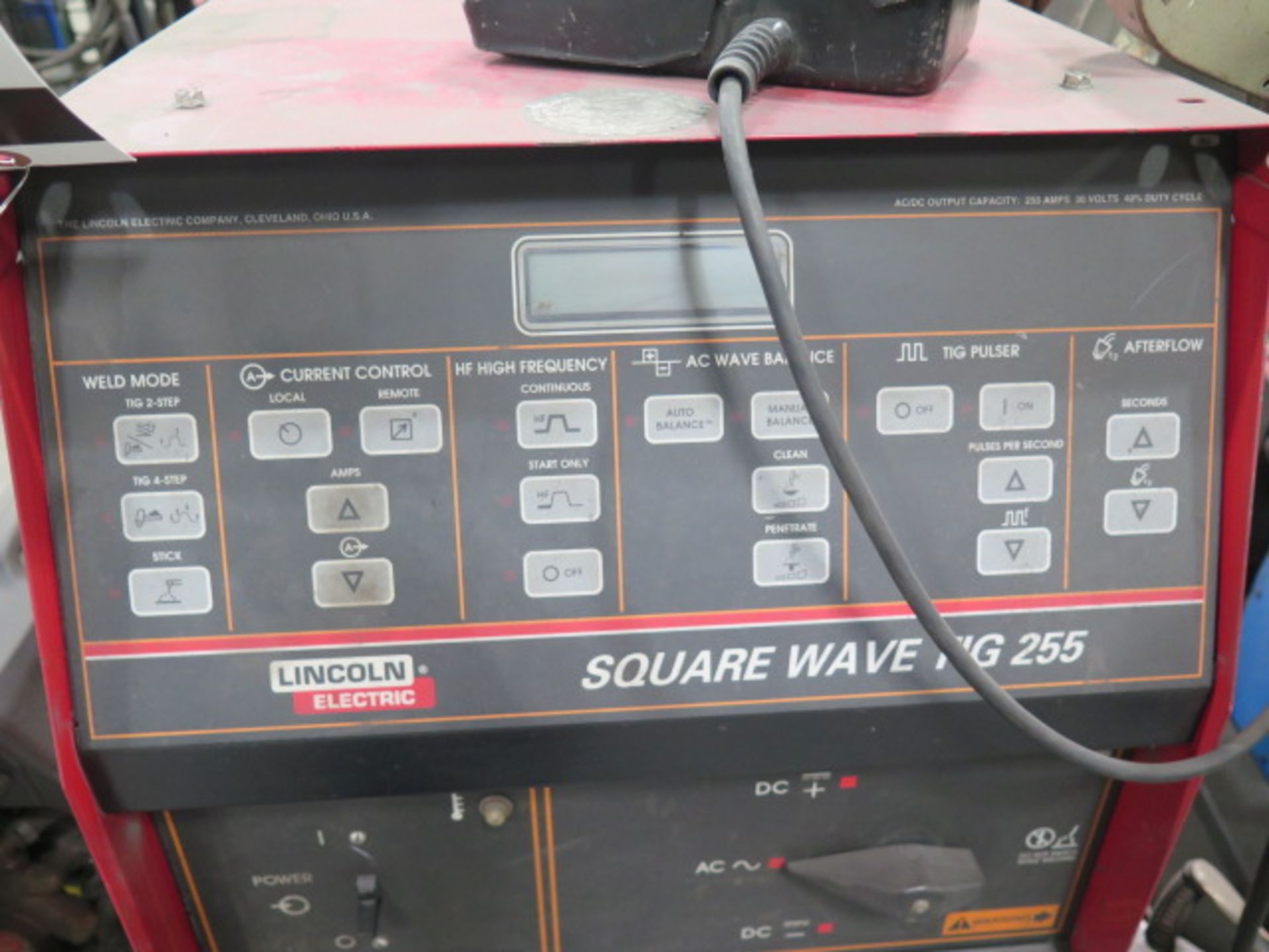 Lincoln Square Wave TIG 255 AC/DC Square Wave Welding Source w/ Miller Coolomate-4 Cooler,SOLD AS IS - Image 7 of 9