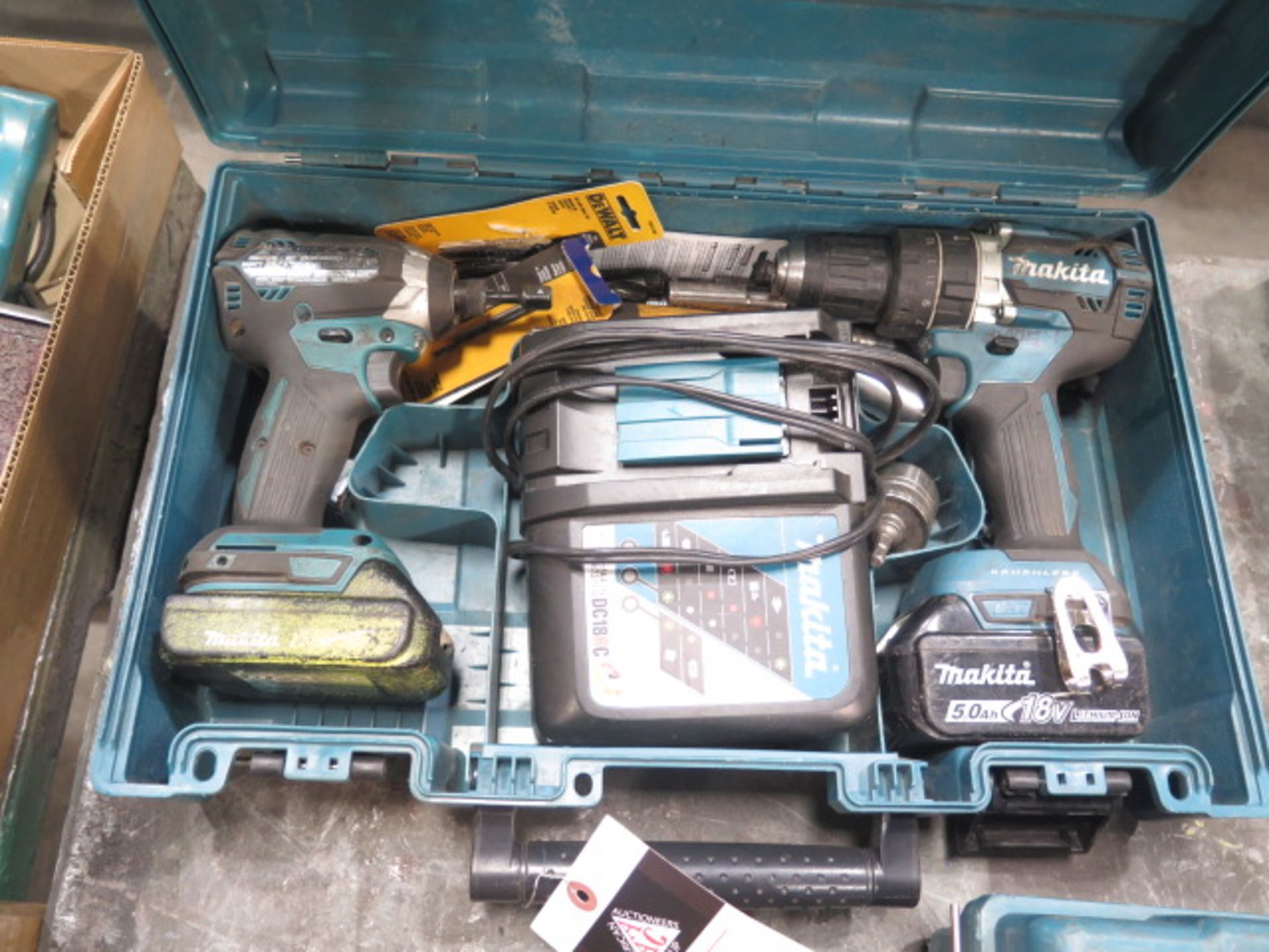 Makita 18V Cordless Drill and Nut Driver Set w/ Charger (SOLD AS-IS - NO WARRANTY) - Image 2 of 5