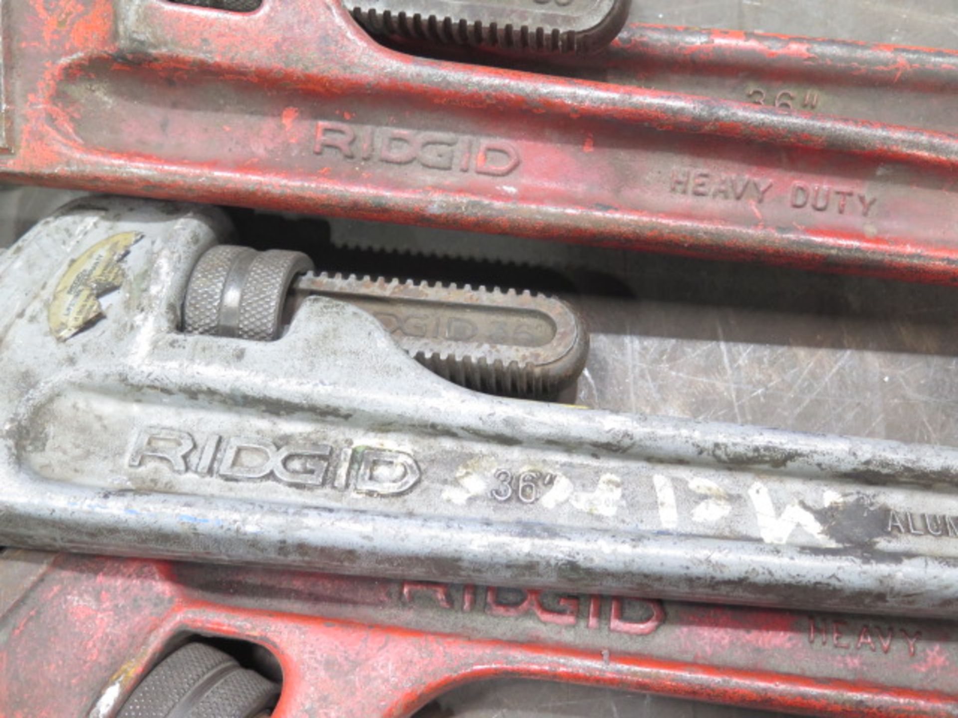 Ridgid 36" Pipe Wrenches (4) (SOLD AS-IS - NO WARRANTY) - Image 4 of 4