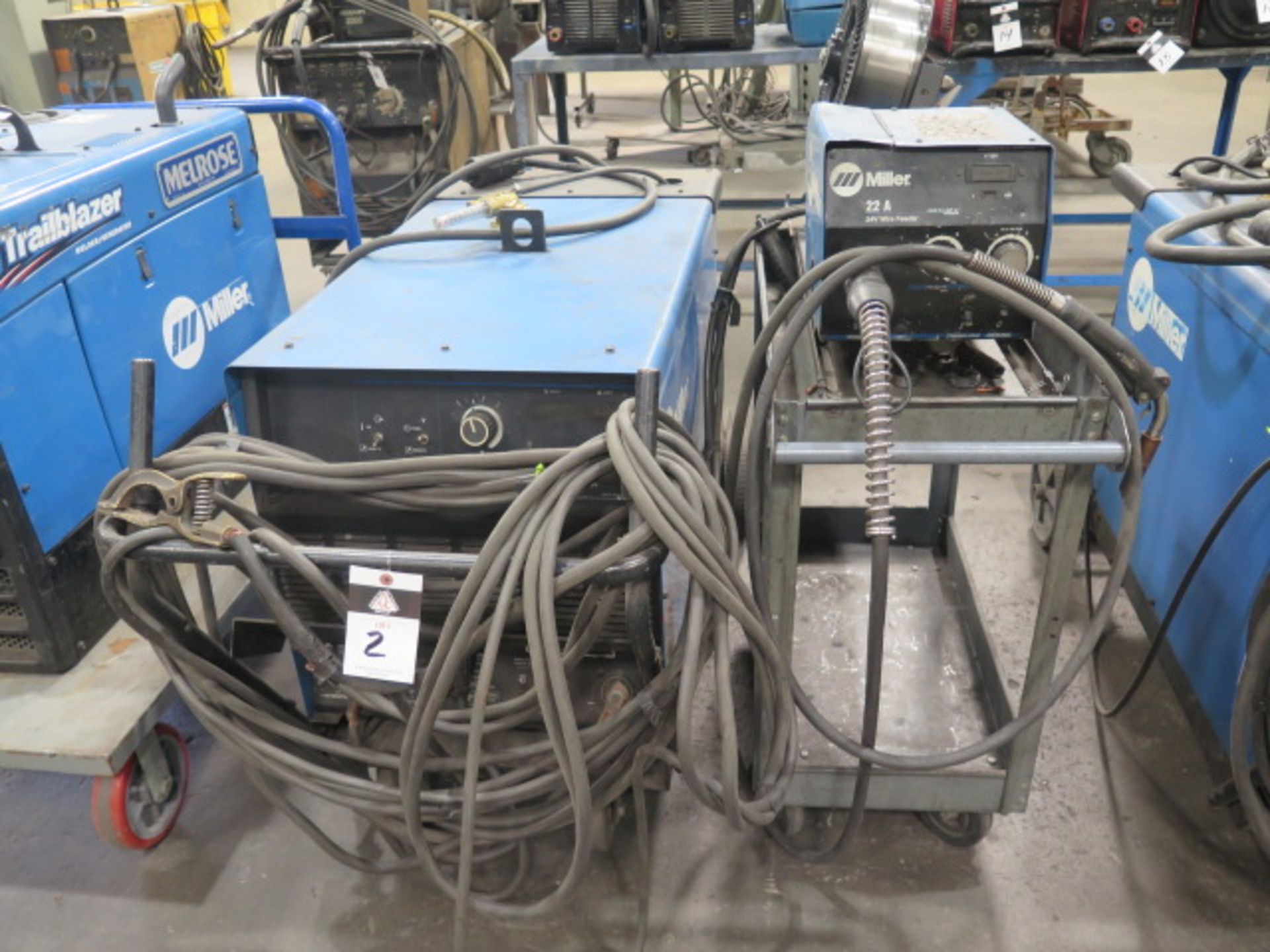 Miller Deltaweld 452 CV-DC Arc Welding Power Source w/ Miller 22A Wire Feeder (SOLD AS-IS - NO - Image 3 of 8