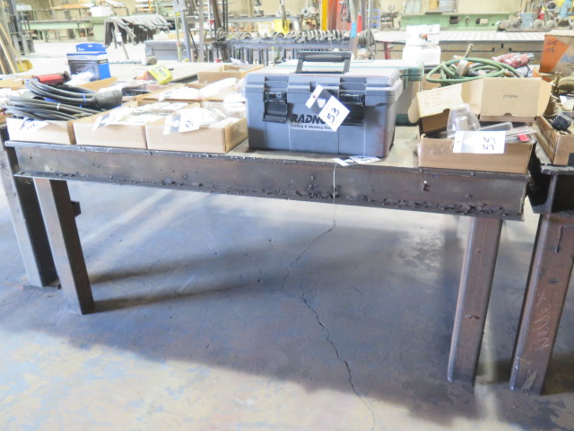 72" x 72" Steel Welding Table (SOLD AS-IS - NO WARRANTY)