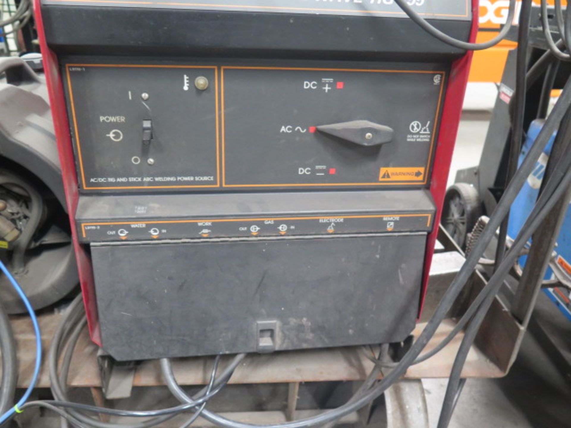 Lincoln Square Wave TIG 255 AC/DC Square Wave Welding Source w/ Miller Coolomate-4 Cooler,SOLD AS IS - Image 8 of 9