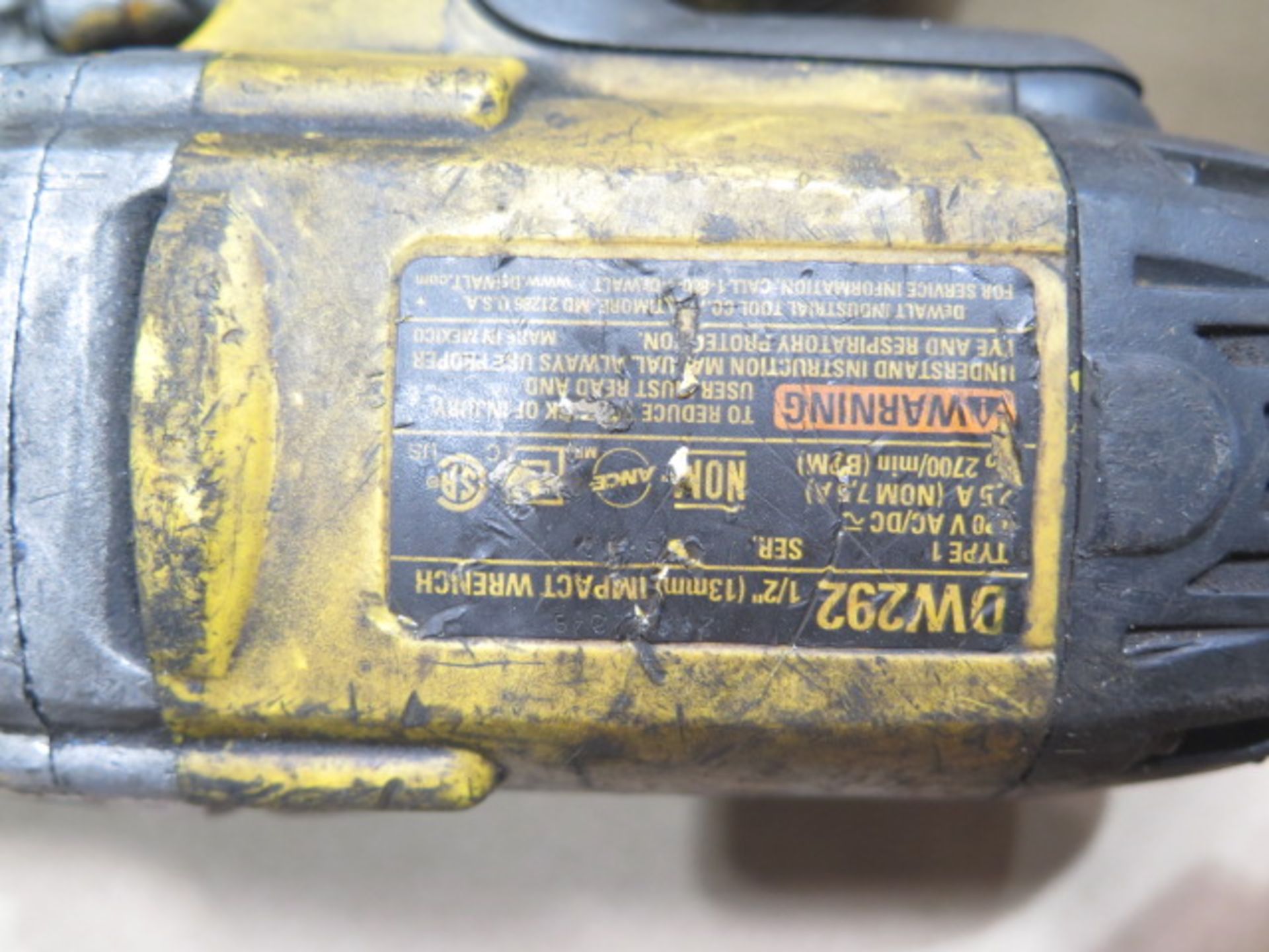 DeWalt 1/2" Electric Impacts (2) (SOLD AS-IS - NO WARRANTY) - Image 4 of 4