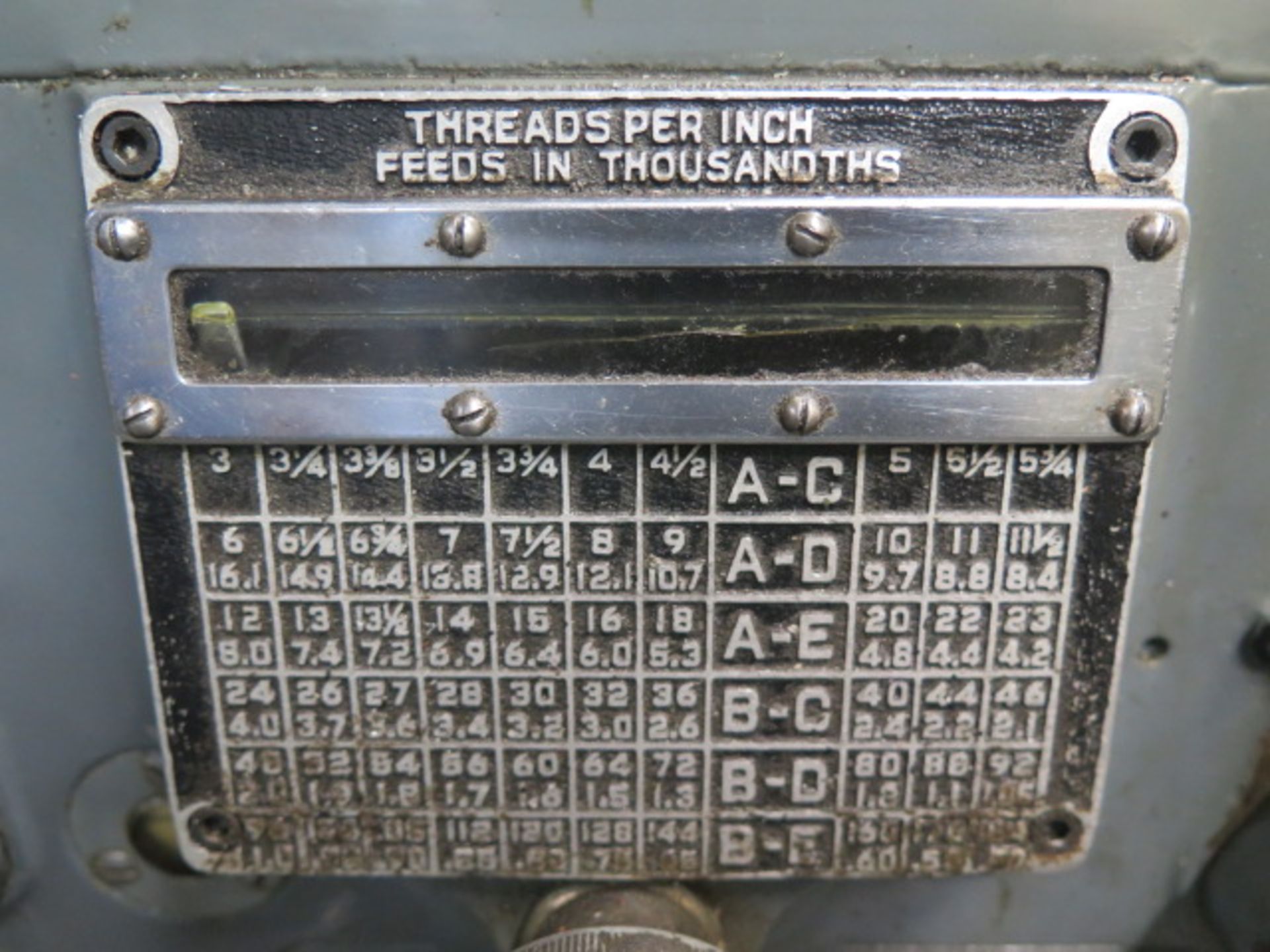 Monarch 10”EE 12 ½” x 20” Lathe s/n 43039 w/ Newall DPG DRO, 3000 RPM, Inch Threading, SOLD AS IS - Image 8 of 21