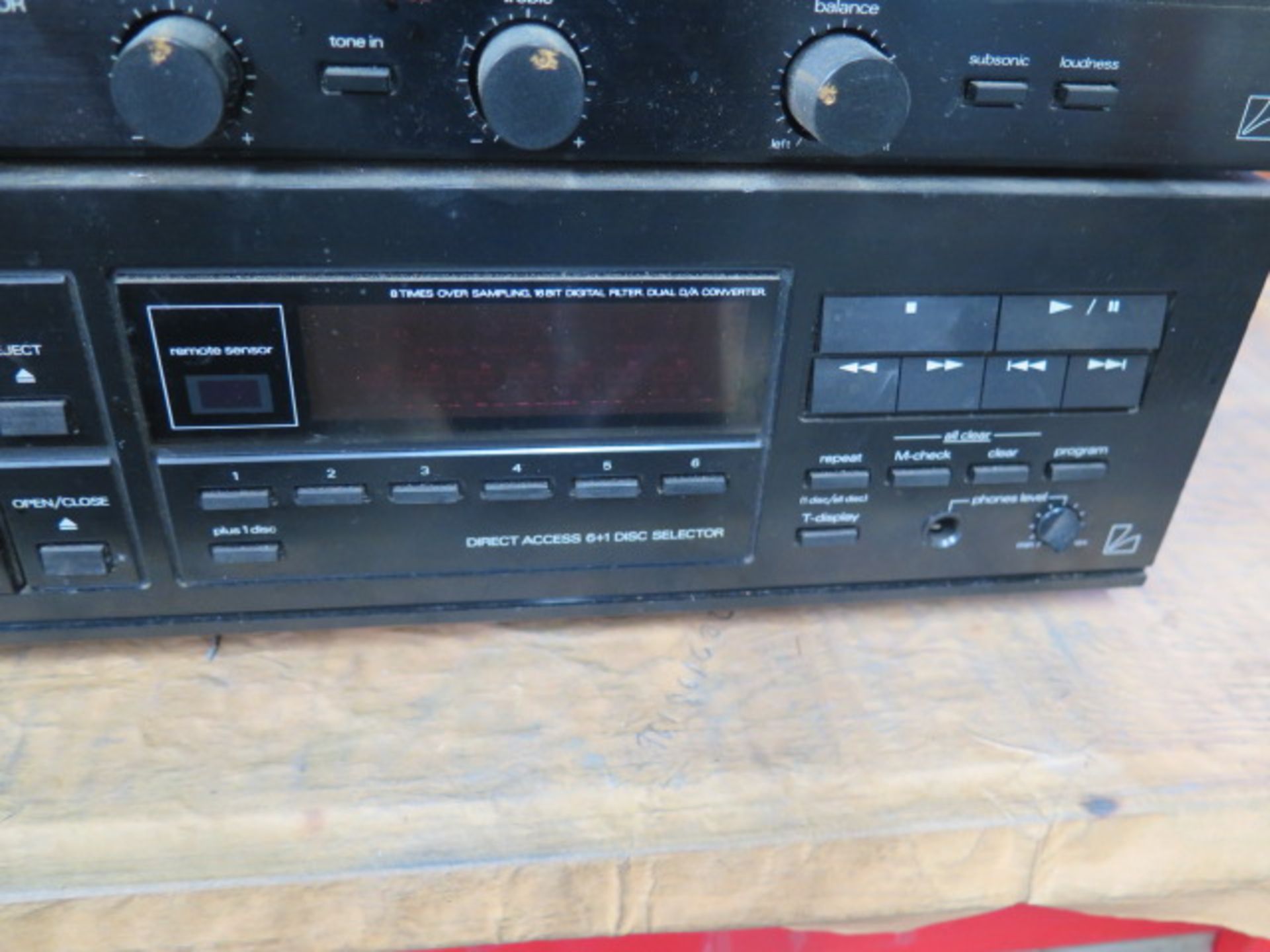 Luxman R-114 Stereo Receiver and DC-113 CD Player (SOLD AS-IS - NO WARRANTY) - Image 7 of 8