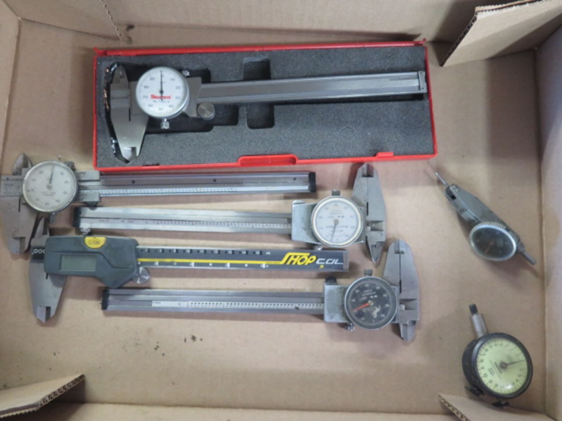 Digital and Dial 6" Calipers (5), Dial Test Indicator and Dial Drop Indicator (SOLD AS-IS - NO WARR - Image 2 of 6