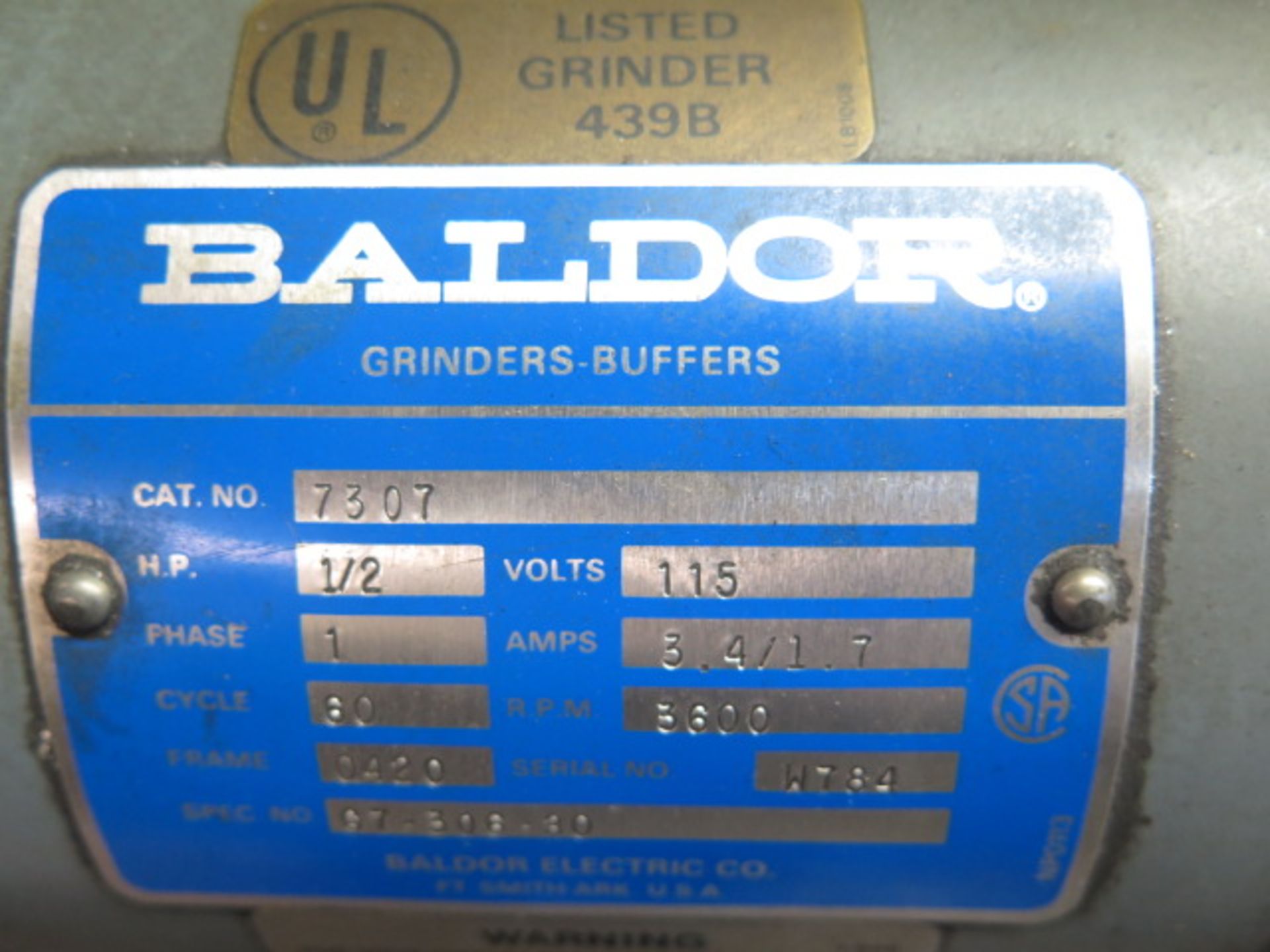 Baldor 6” Pedestal Grinder (SOLD AS-IS - NO WARRANTY) - Image 5 of 5