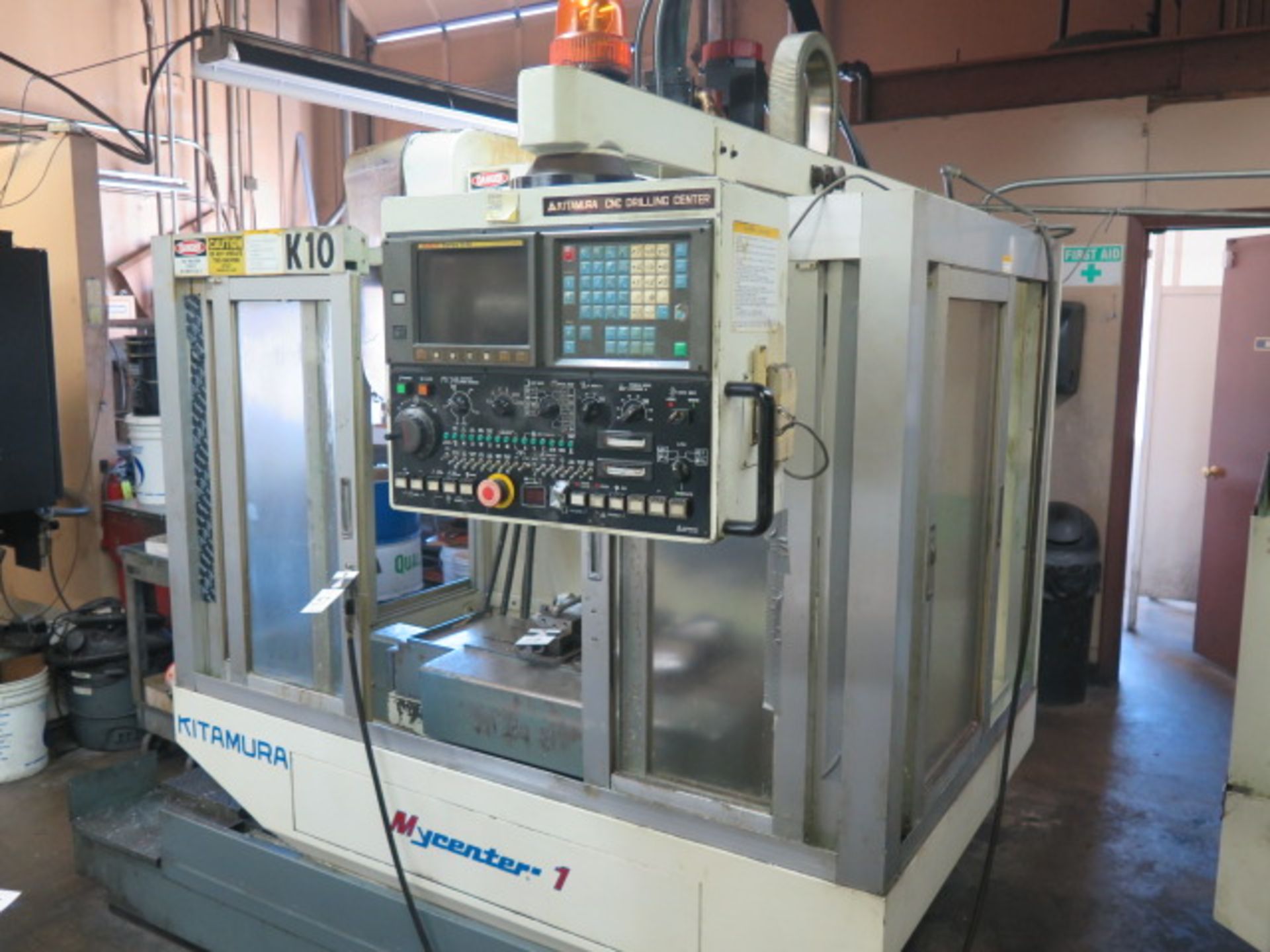 Kitamura Mycenter-1 CNC Vertical Machining Center s/n 02996 w/ Fanuc Series 0-M Controls, SOLD AS IS - Image 2 of 13